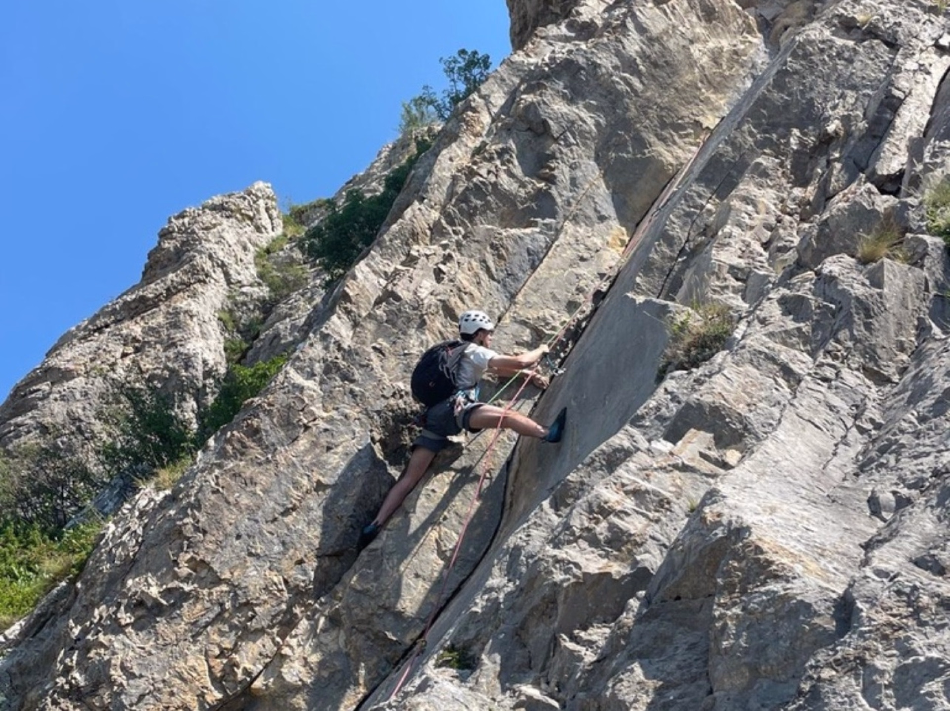 Escalade entre petites et grandes voies à Orpierre, Ubaye, Champsaur
