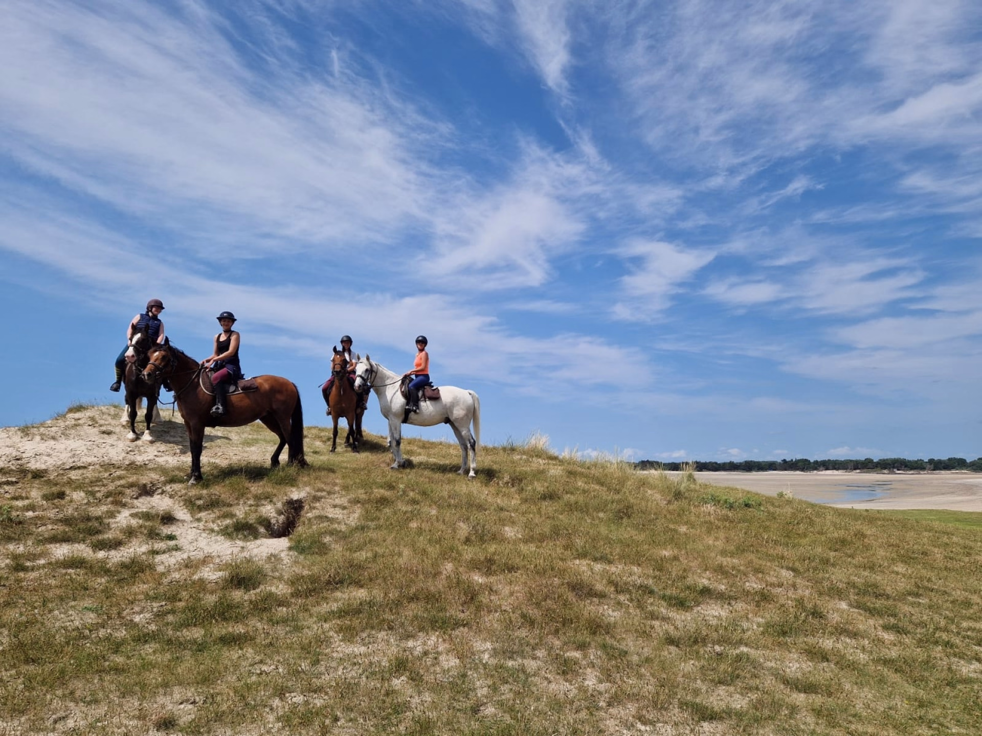 Randonnée à cheval sur les plages de Normandie