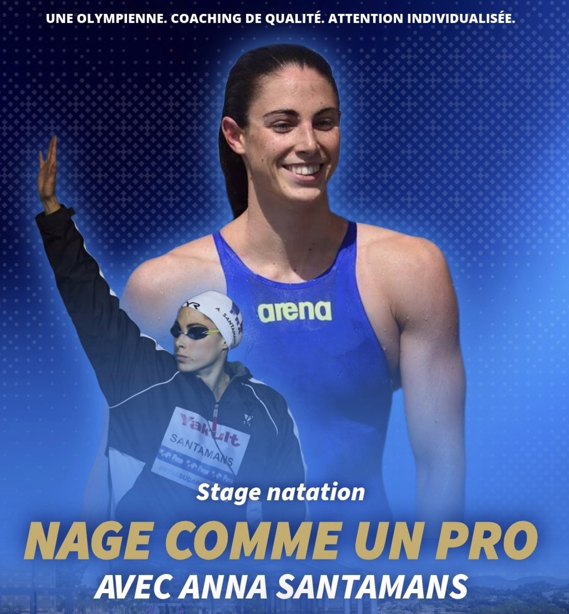 Stage natation en bassin olympique à Saint-Tropez avec Anna Santamans