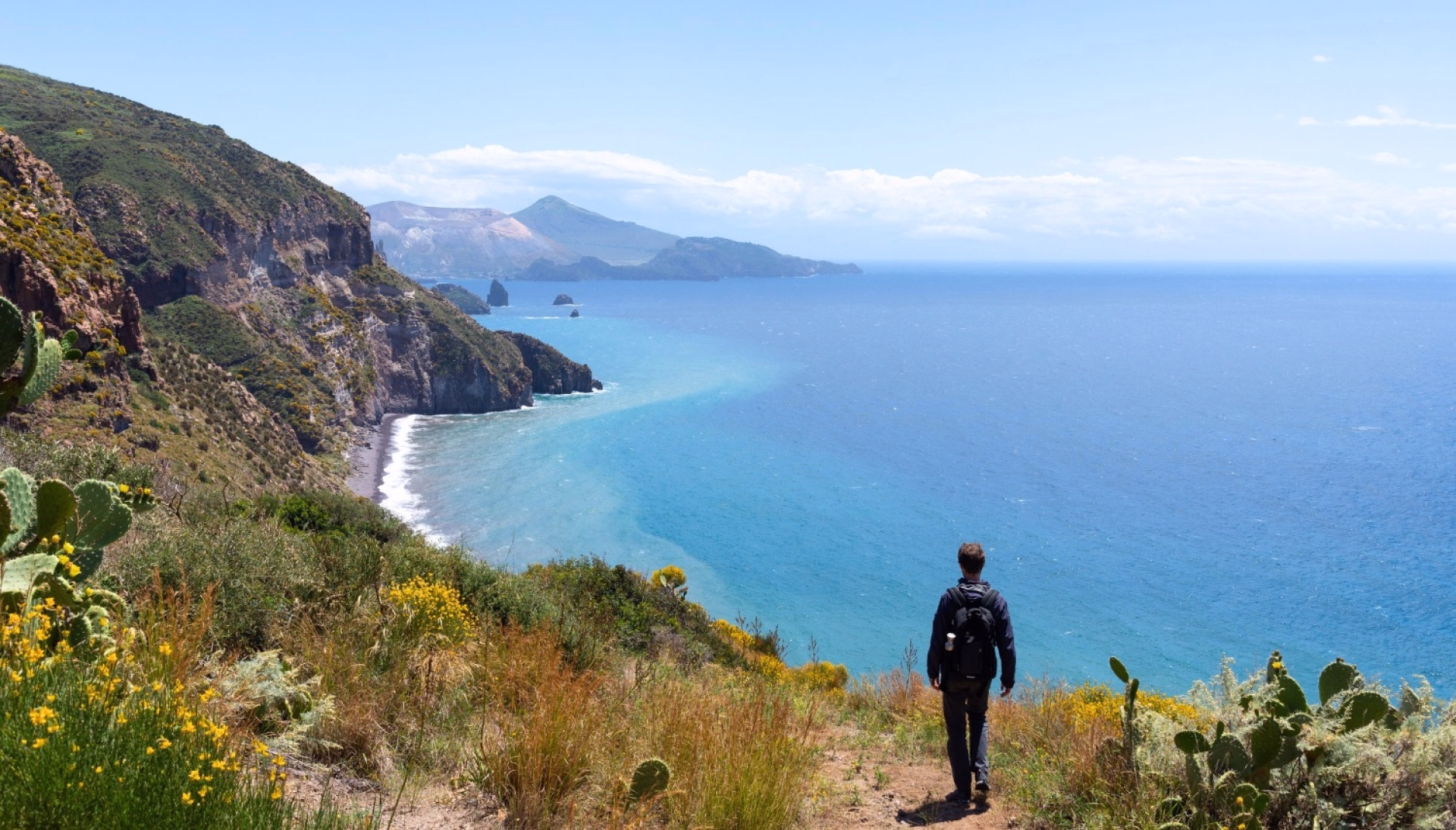Randonnée volcanique dans les îles Éoliennes en Sicile