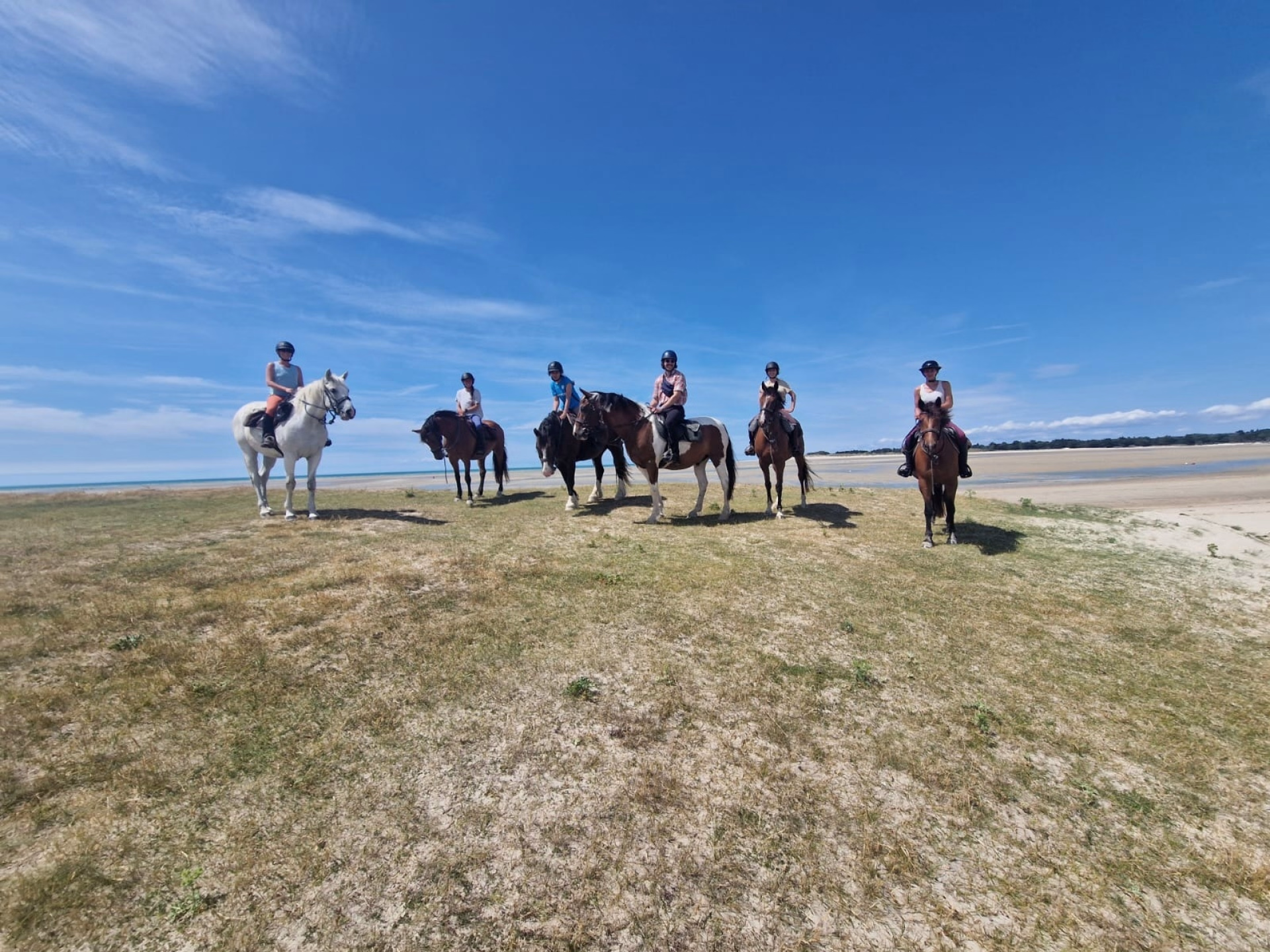 Randonnée à cheval sur les plages de Normandie