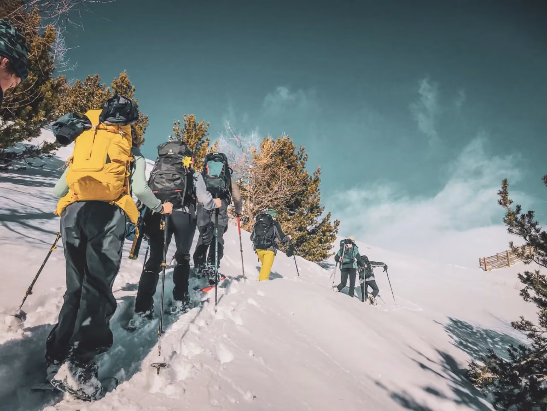 Séjour raquettes dans les Ecrins, face à la Meije