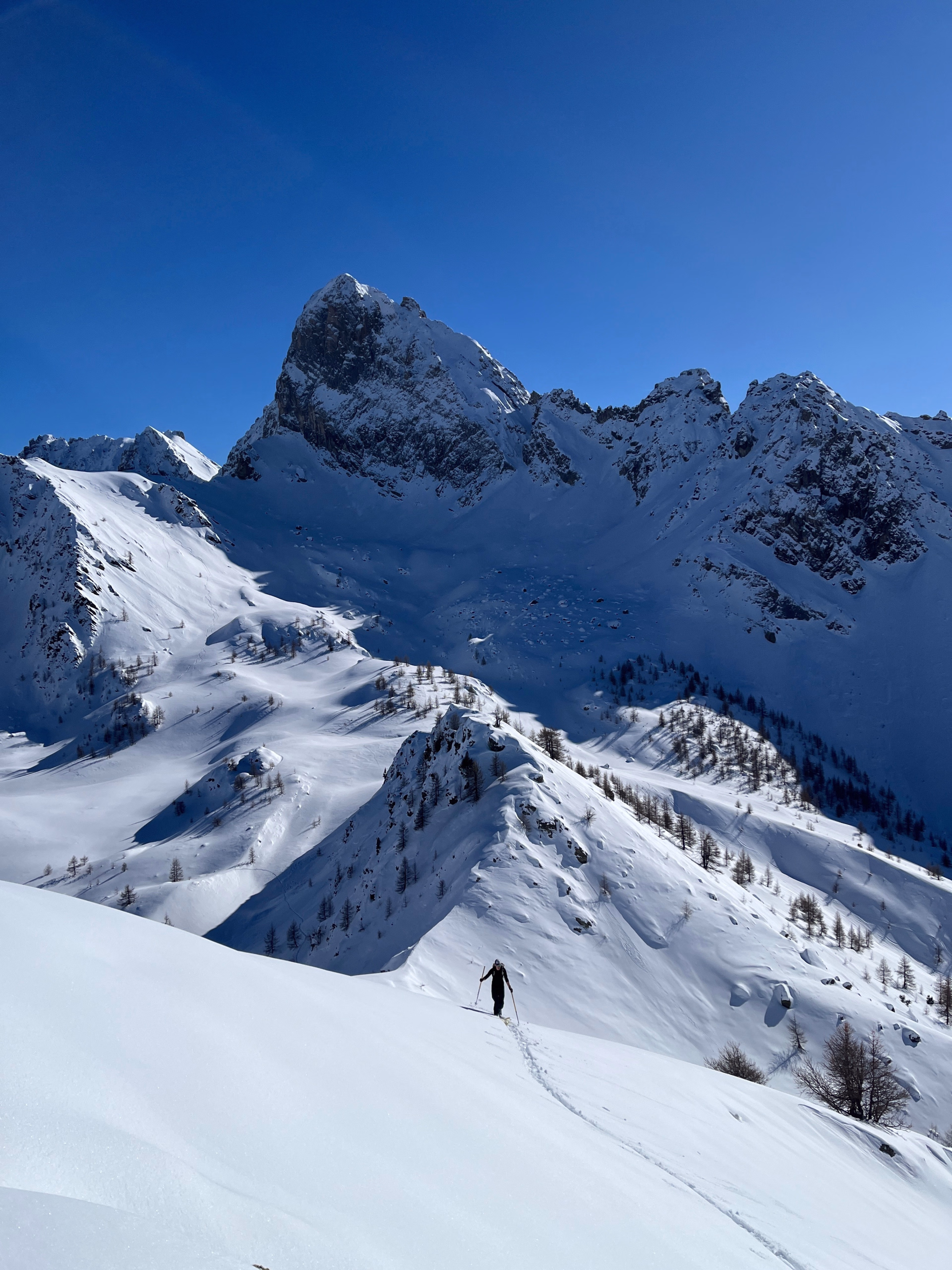 Ski de randonnée dans le Val Maira en Italie