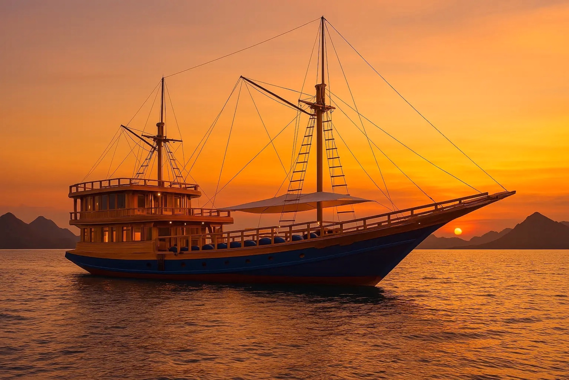 🚢 Bateau de croisière à moteur - Jours 1 à 3