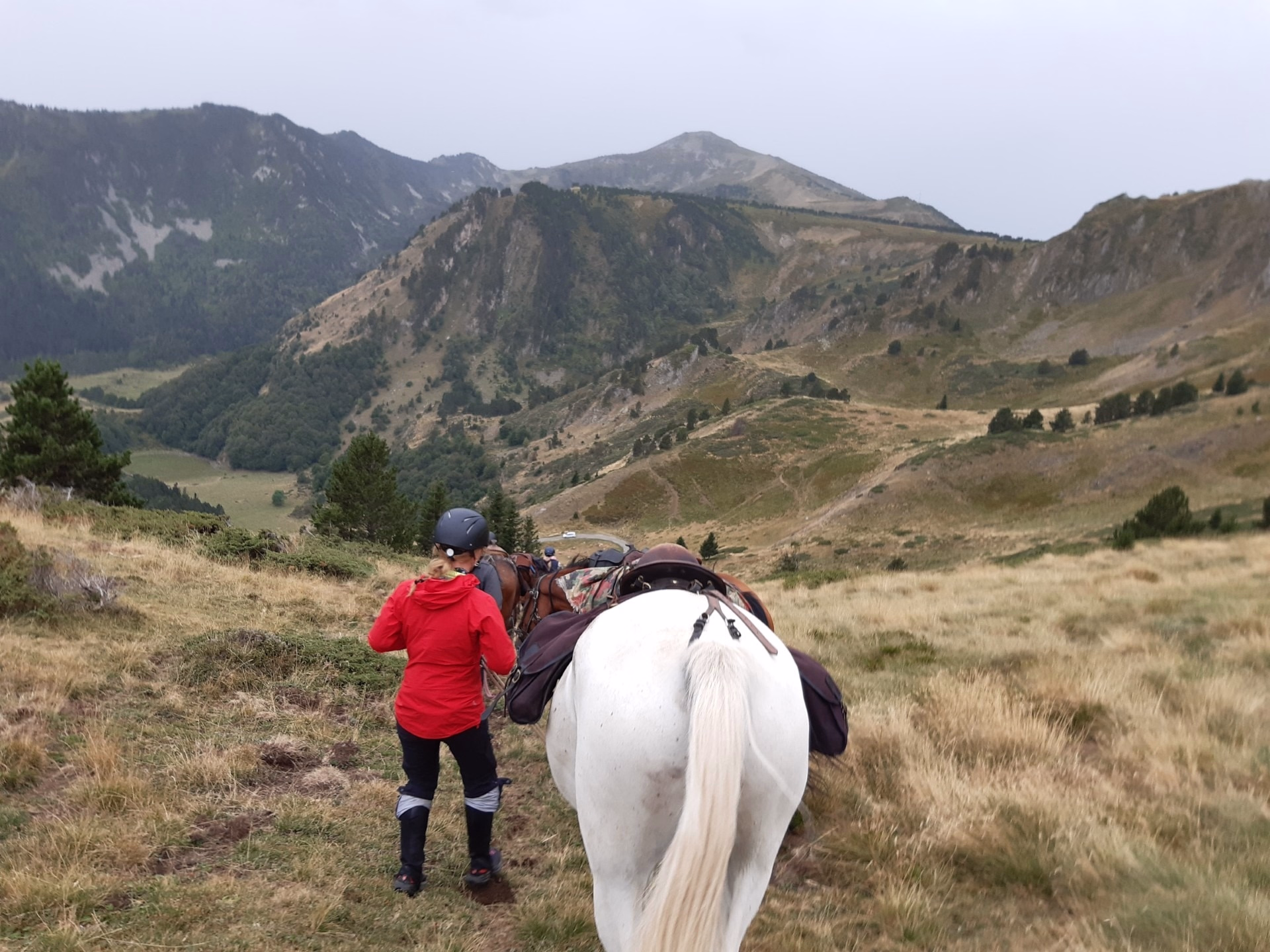 Itinérance à cheval vers Montségur dans les Pyrénées ariégeoises