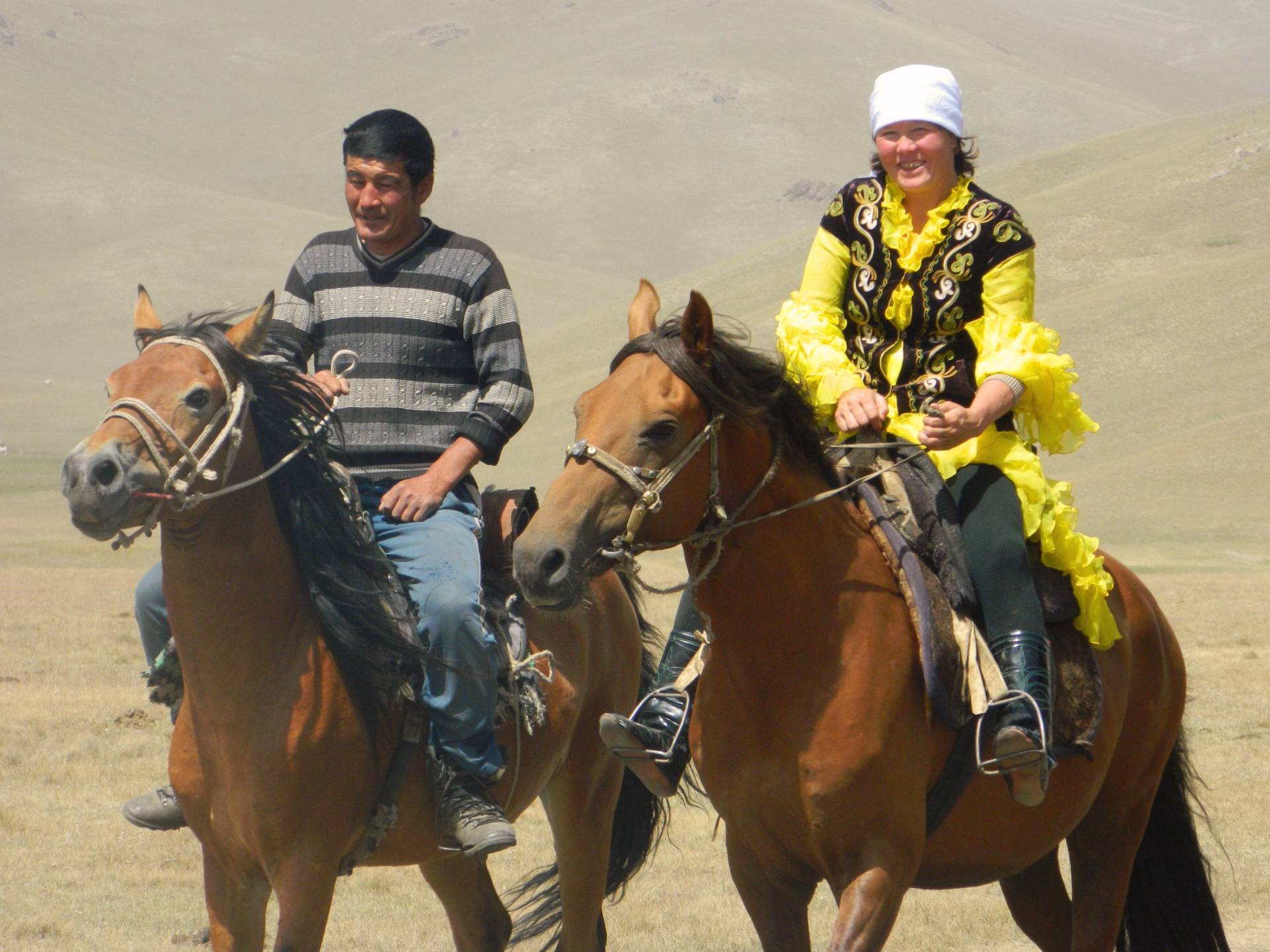 Randonnée équestre en Kirghizie