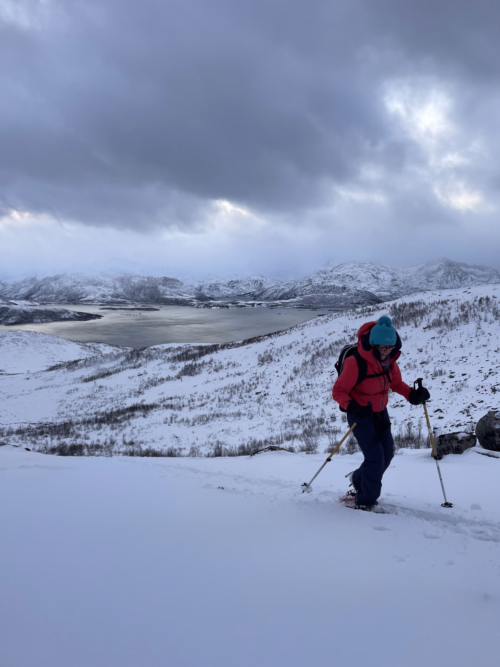 Photo des paysages en Laponie pendant une sortie raquette à neige