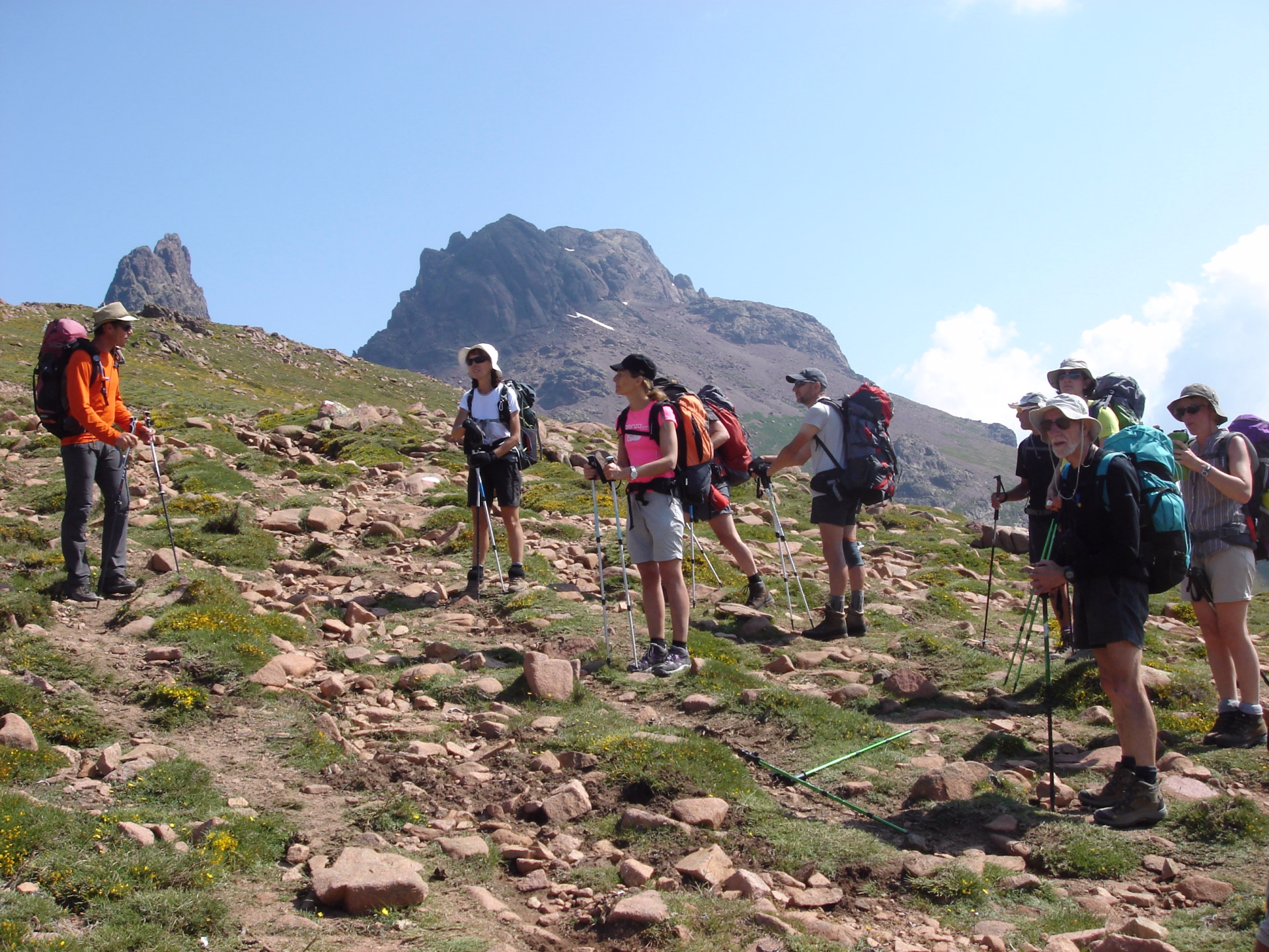 Le GR20 Nord tracé originel en groupe