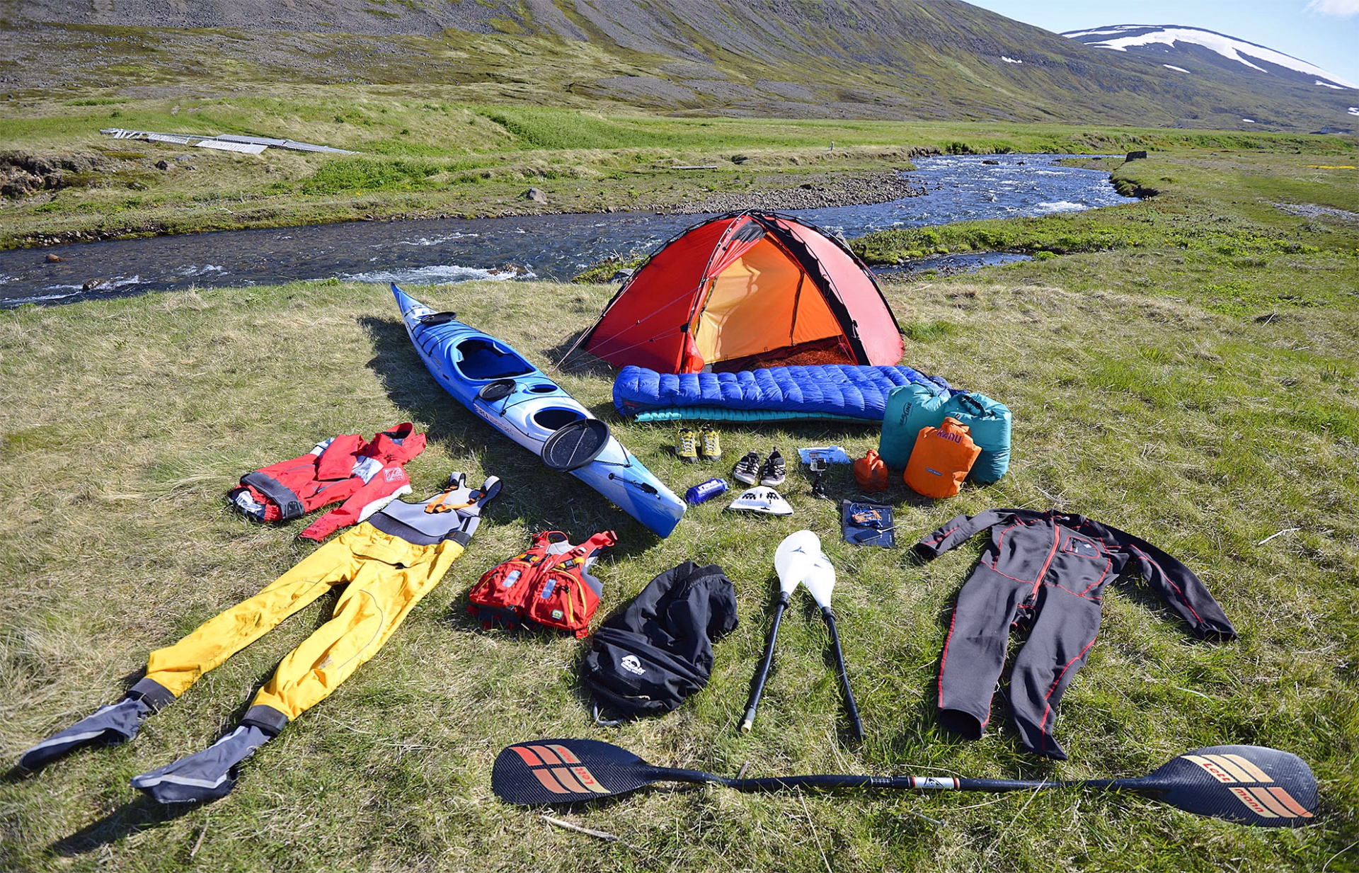 Pagayer en pleine nature en Kayak de mer à Hornstrandir