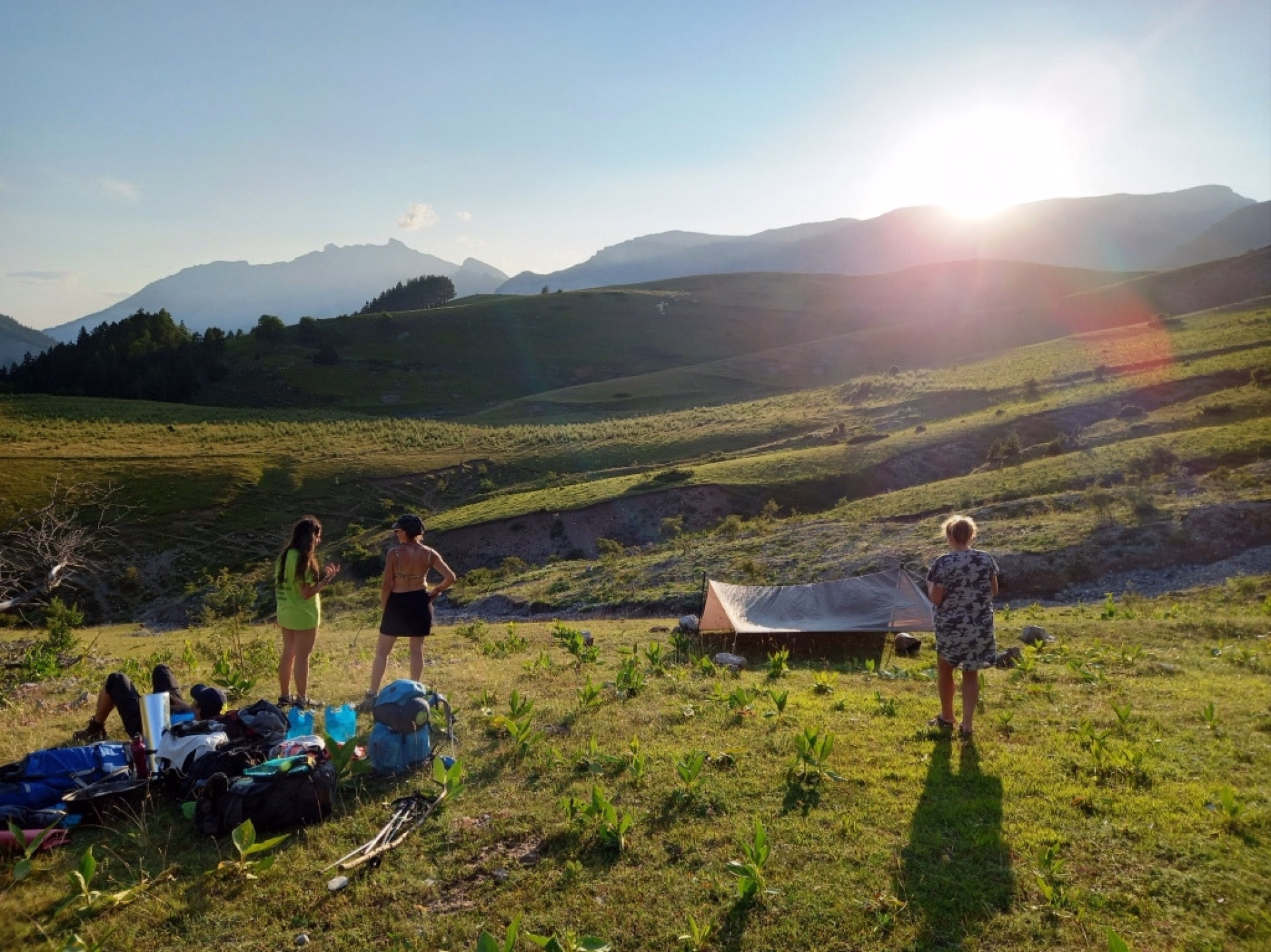 ⛺️ Bivouac/tente - Jours 1 à 4
