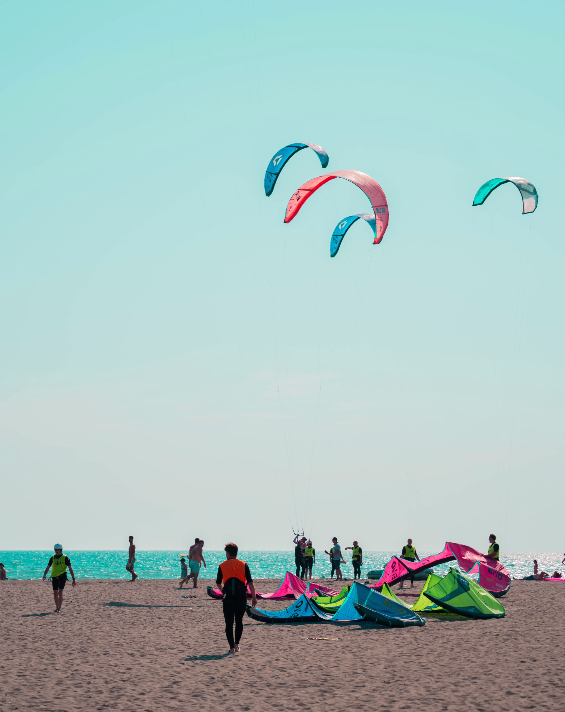 Kitesurf et progression technique sur la grande plage d'Ulcinj