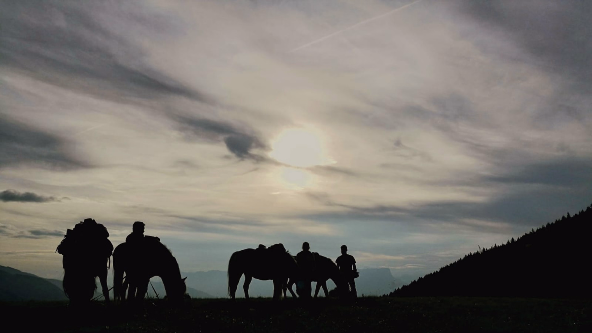 Randonnée équestre en famille au refuge en Vanoise