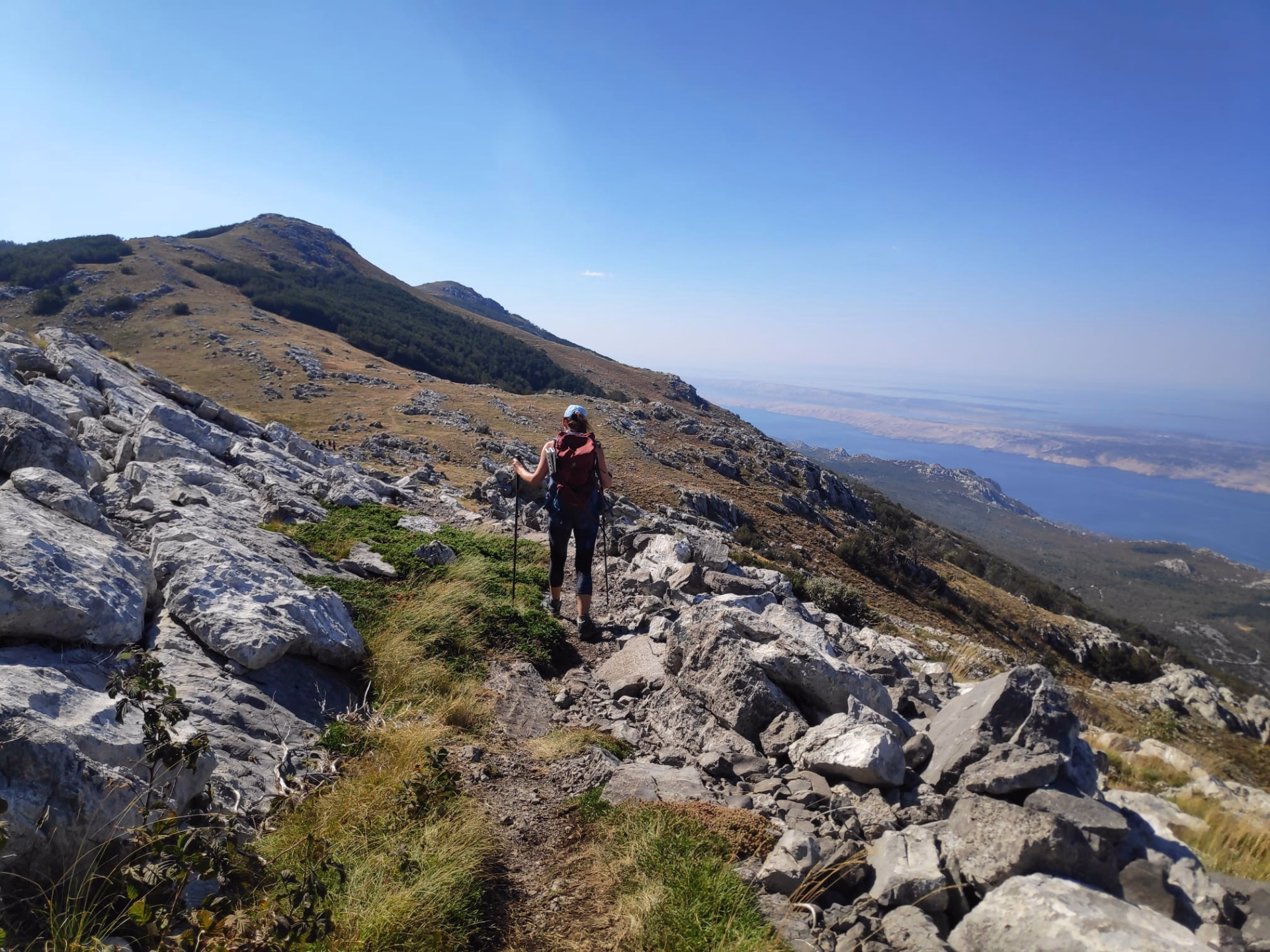 Aventure de randonnée en autonomie de refuge en refuge en Croatie