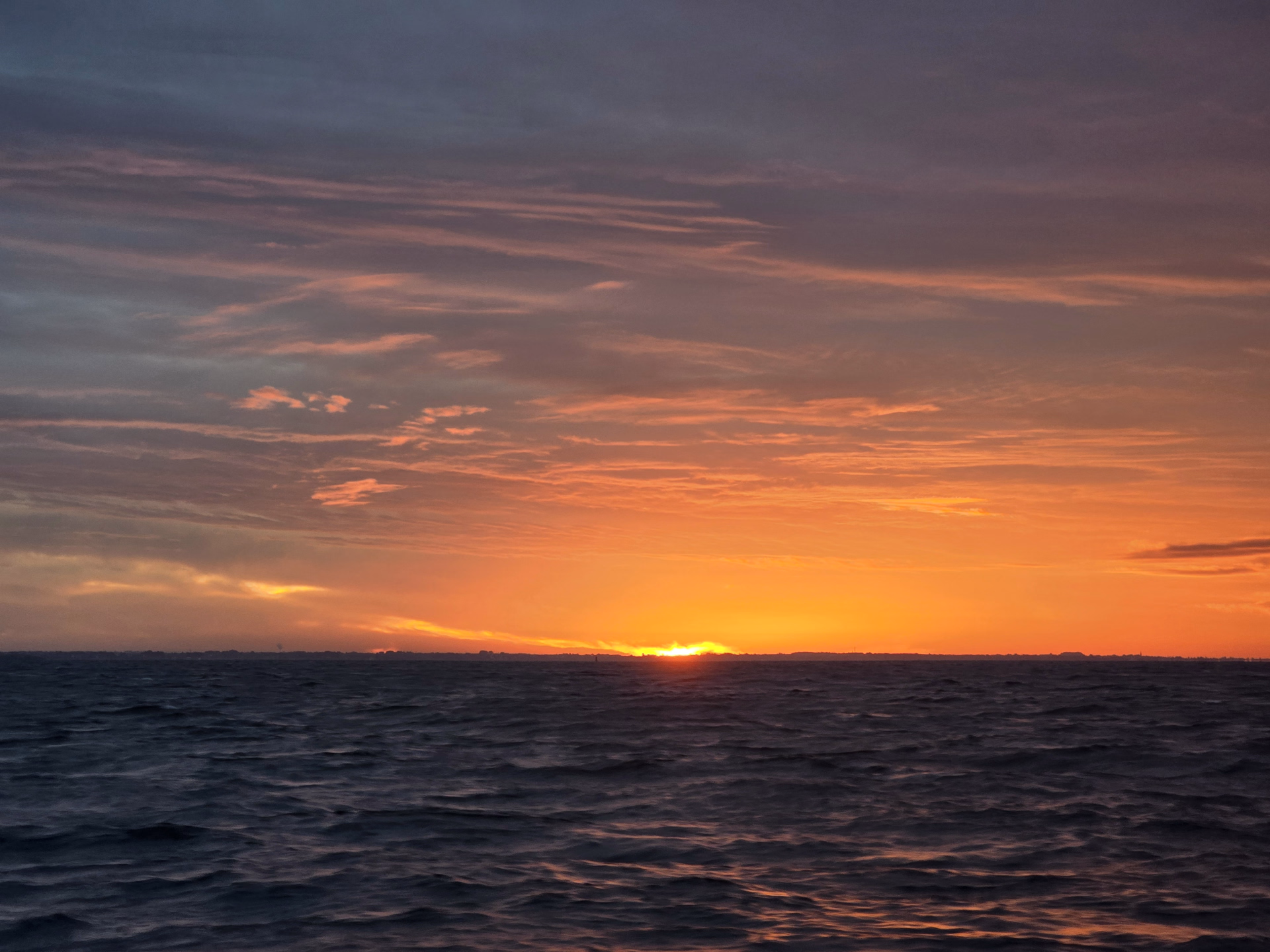 Photo couché de soleil