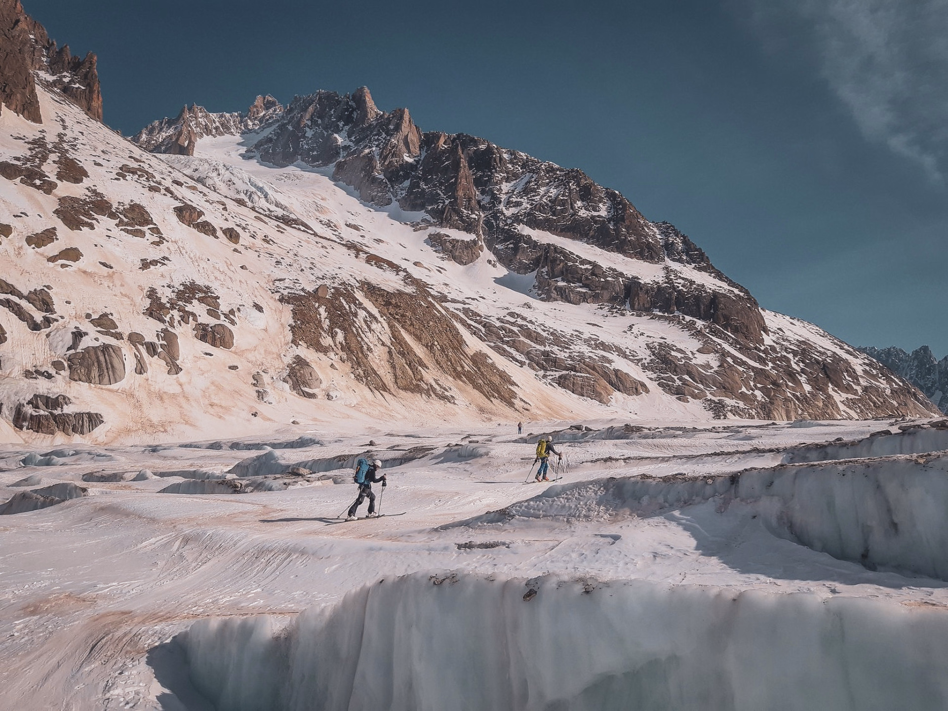 Immersion ski de rando au cœur des glaciers du massif du Mont Blanc