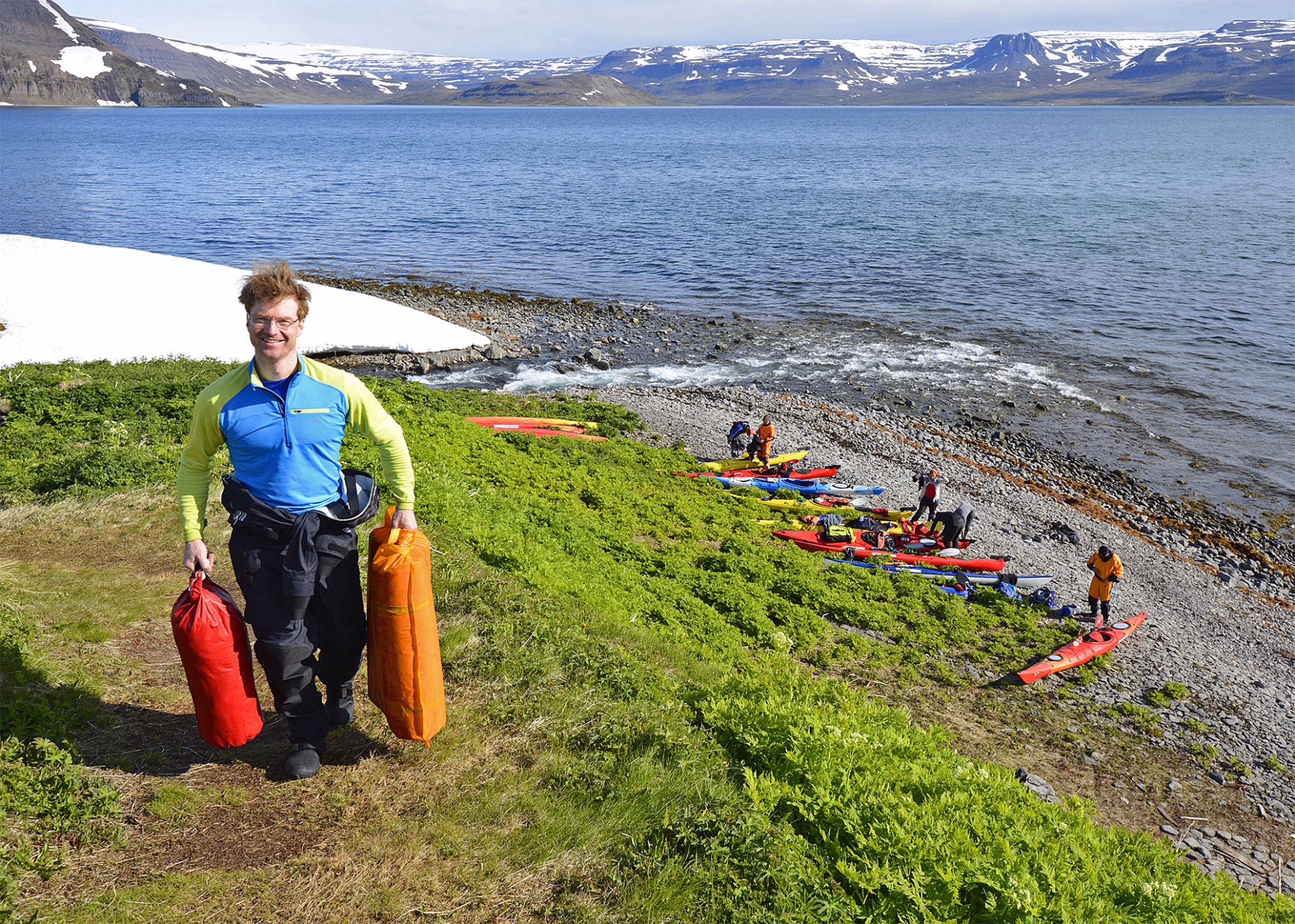 Pagayer en pleine nature en Kayak de mer à Hornstrandir