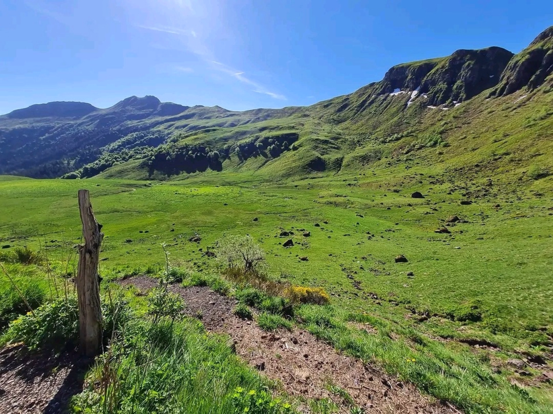 Randonnées pédestres sur le grand volcan du Cantal