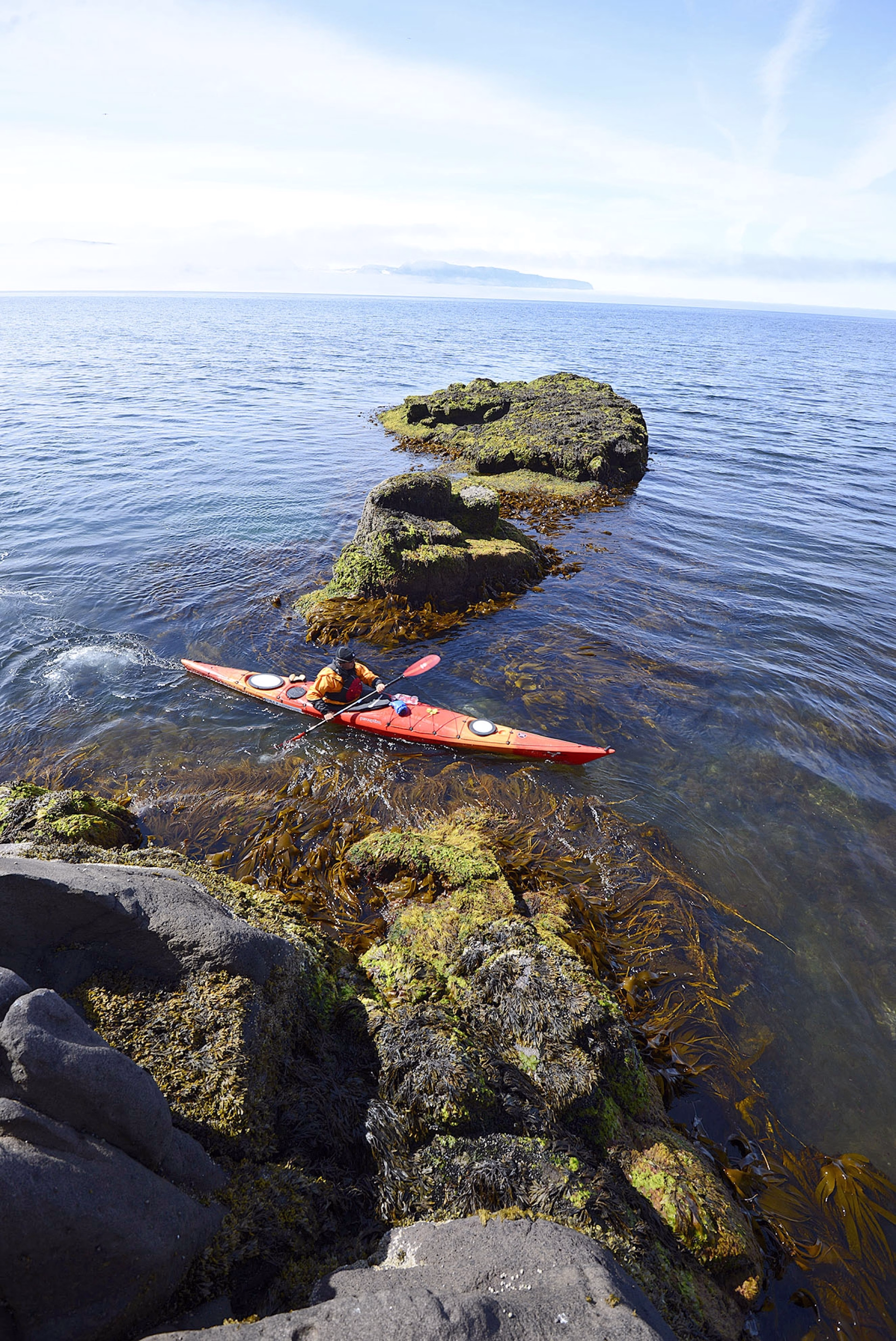 Pagayer en pleine nature en Kayak de mer à Hornstrandir