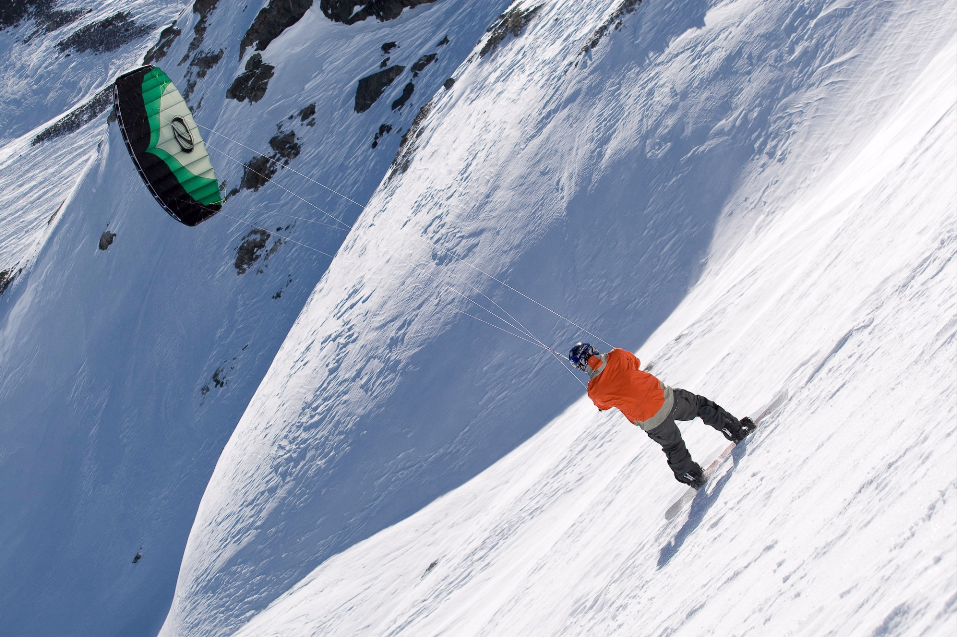 Stage Intermédiaire de Snowkite en Snowboard à l'Alpe d'Huez