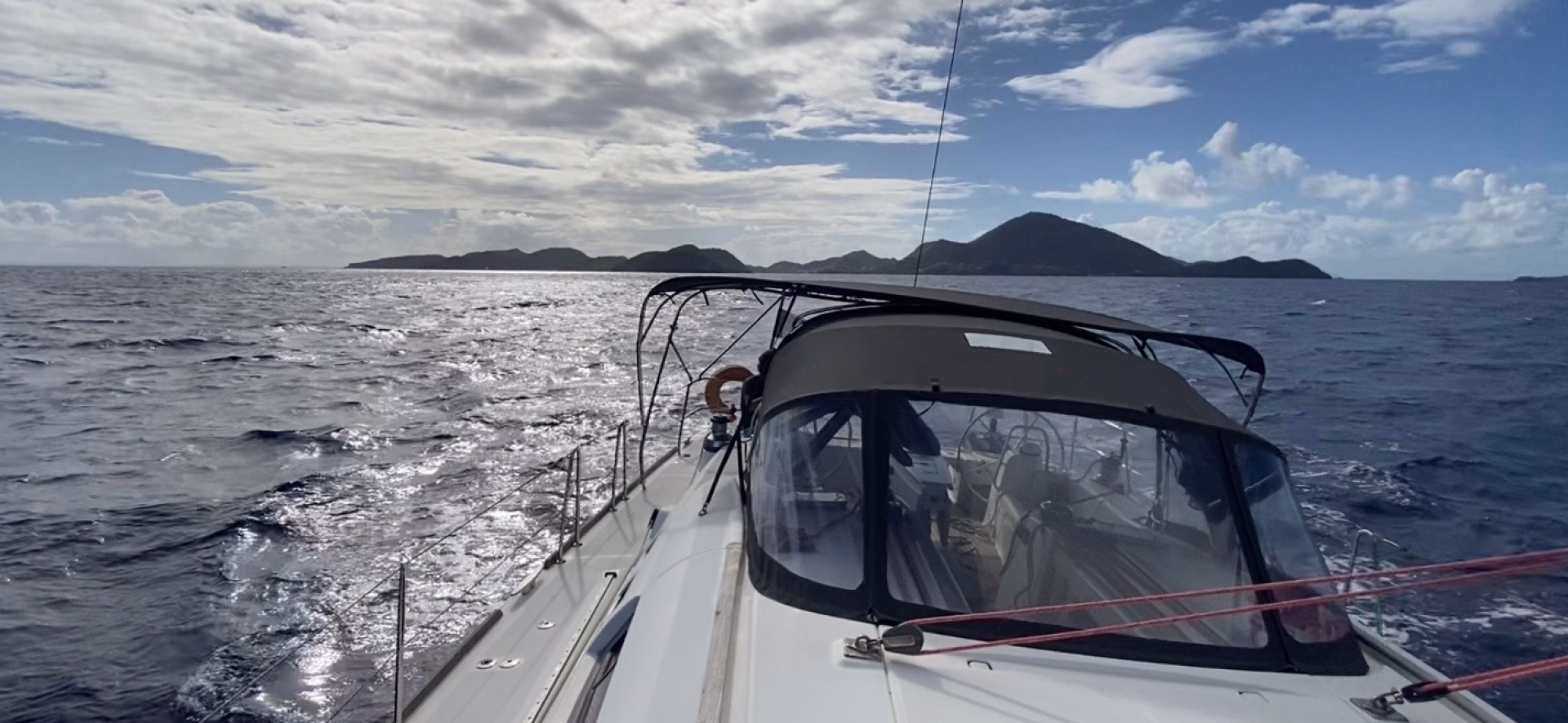 Stage de voile habitable tour de Guadeloupe, 4 stagiaires max