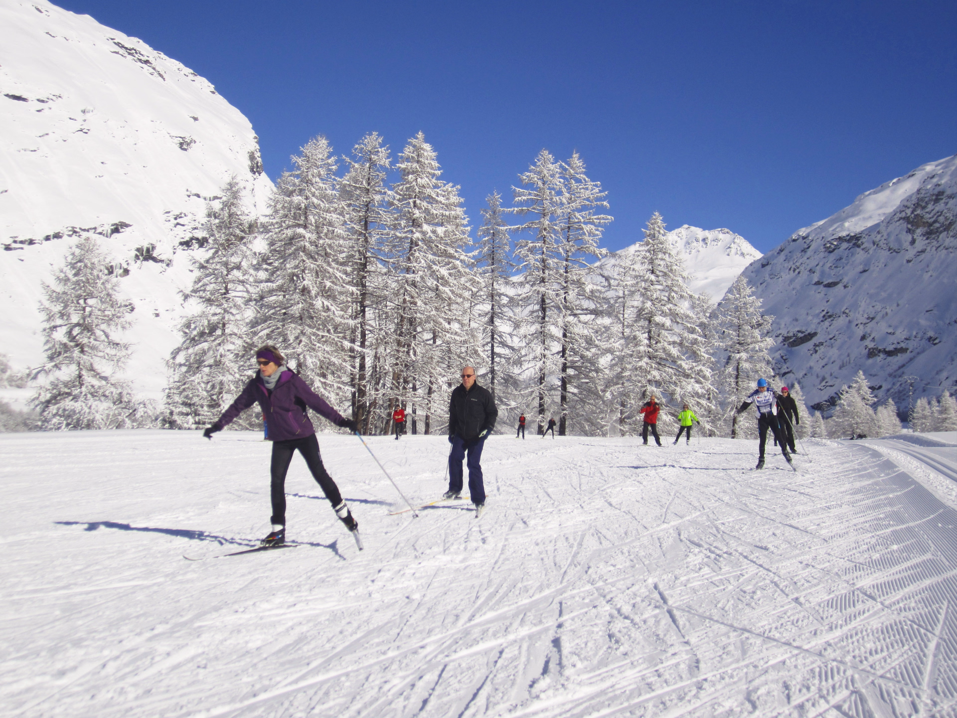 Initiation au skating à Bessans