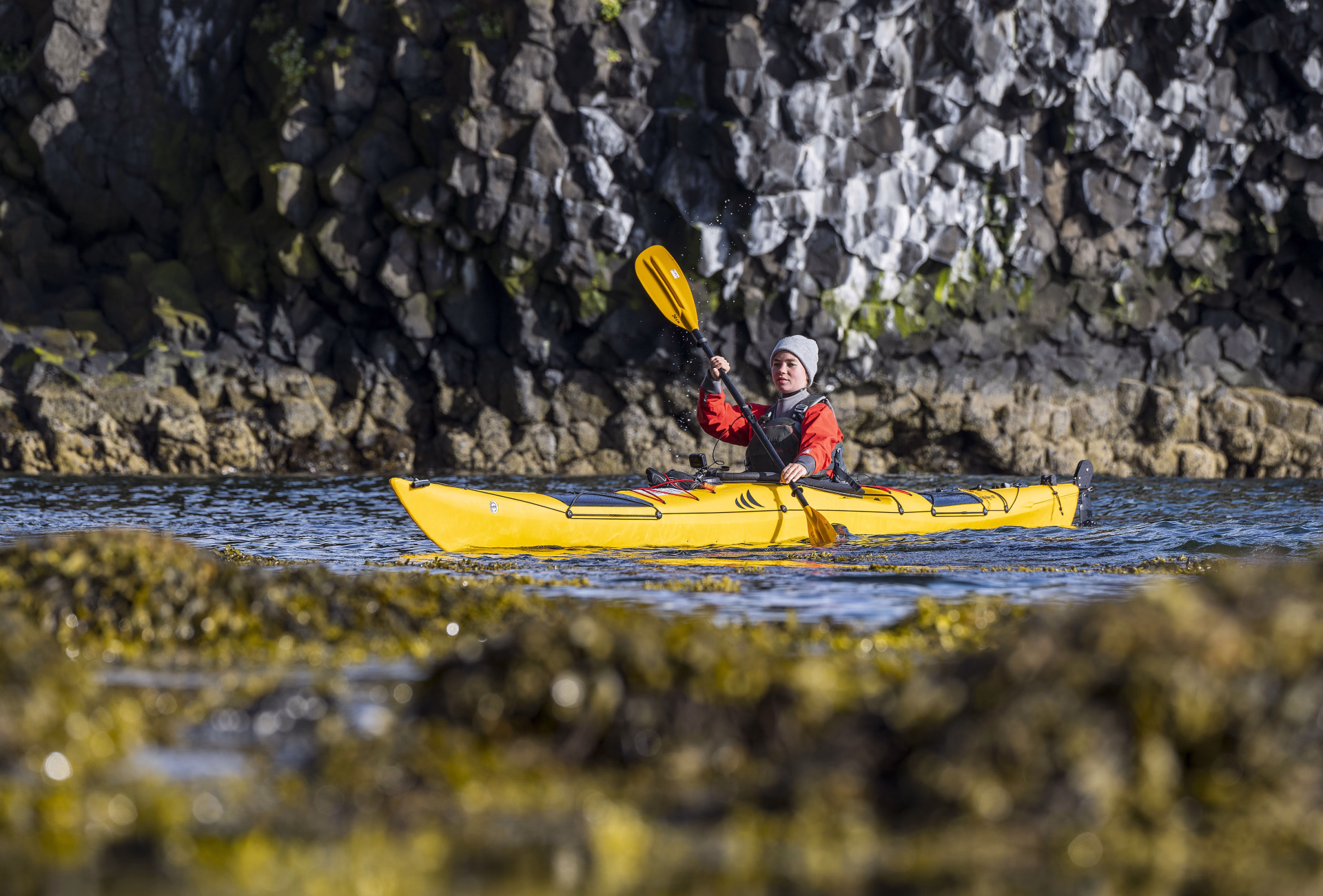 Pagayer en pleine nature en Kayak de mer à Hornstrandir
