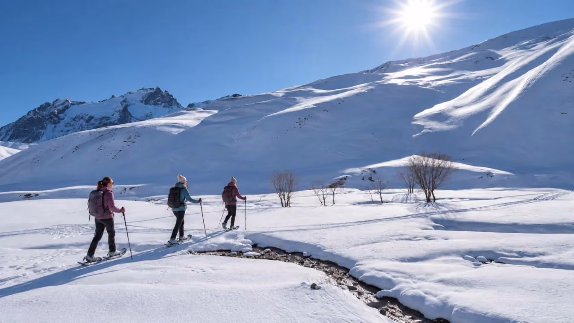 Séjour raquettes 100% féminin dans les Ecrins