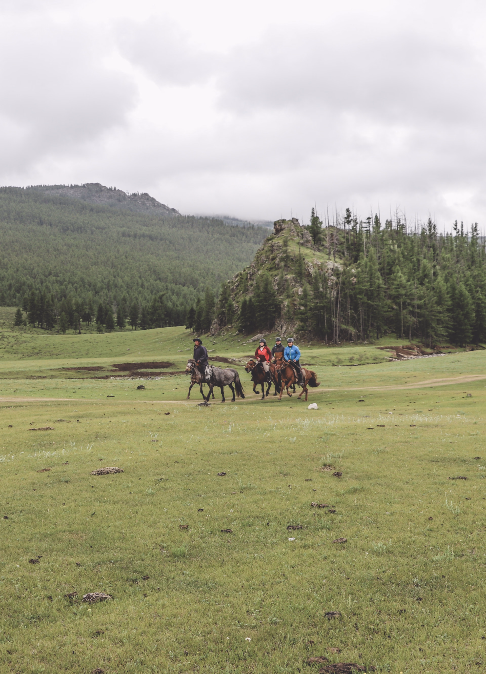 Randonnée à cheval en Mongolie