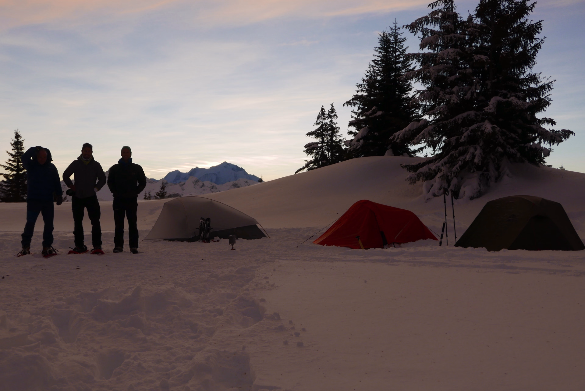 Raquettes & bivouac hivernal près d'Annecy