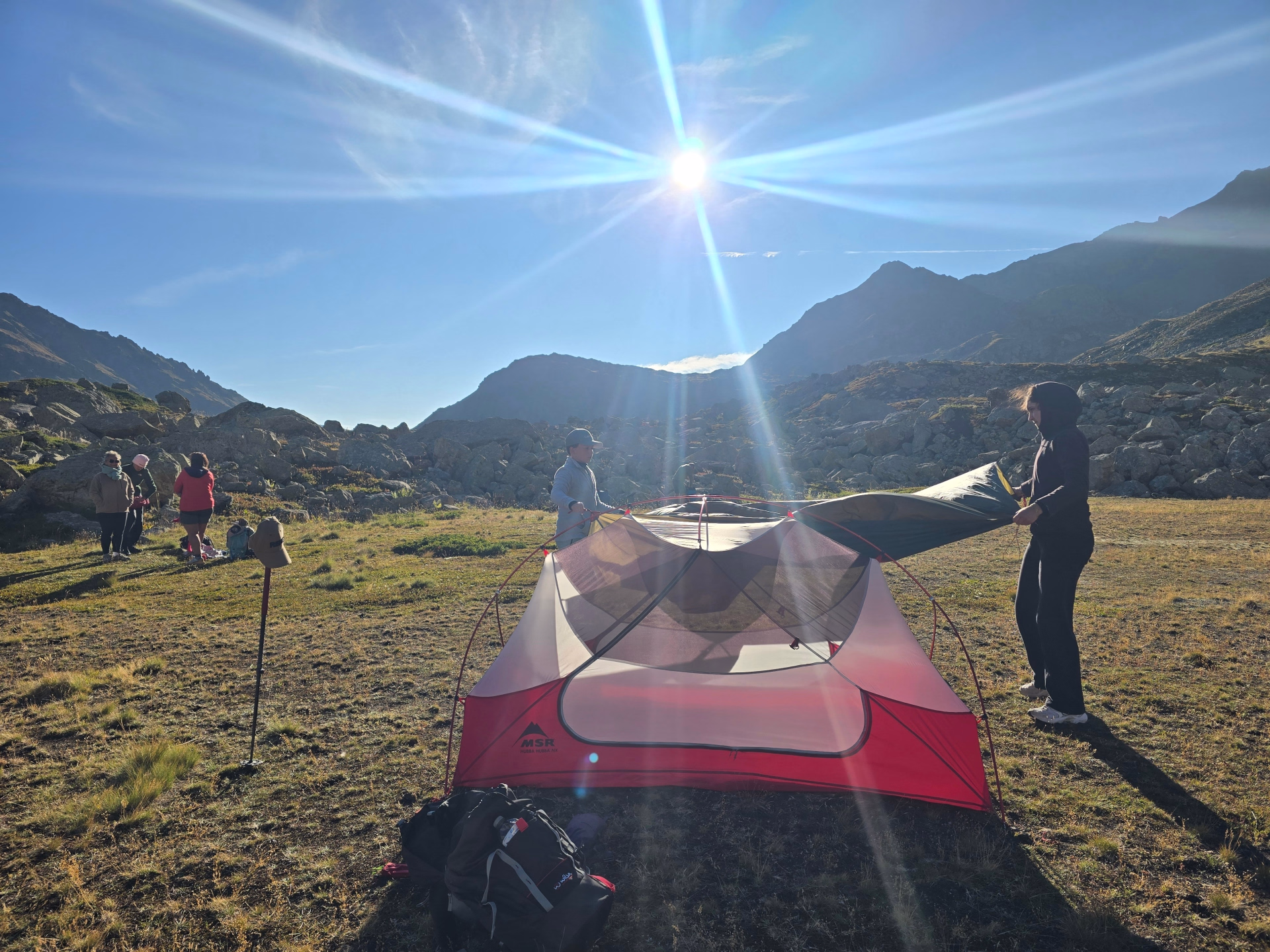⛺️ Bivouac / Tente - Jours 1 à 2