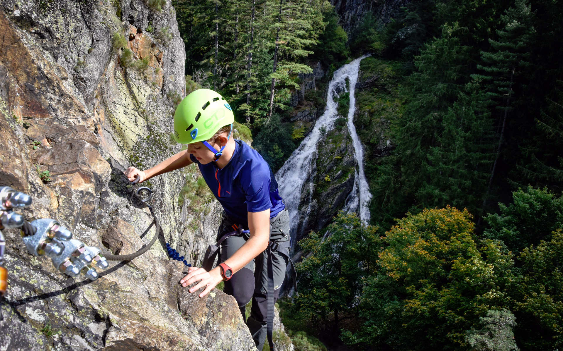 Week-end Via Ferrata en famille dans le Massif du Pilat