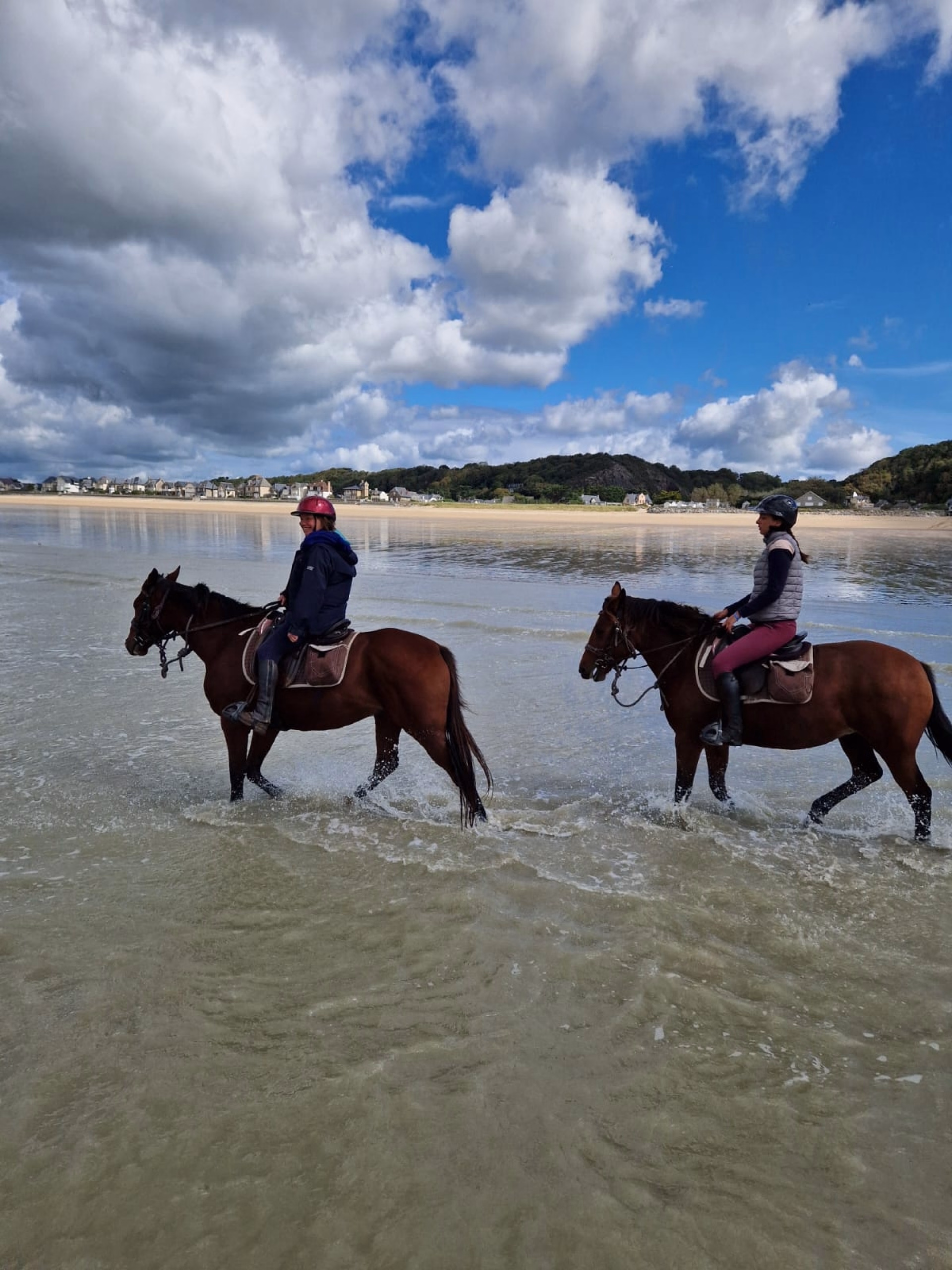 Randonnée à cheval en Baie du Mont-St-Michel entre Granville et Genêt