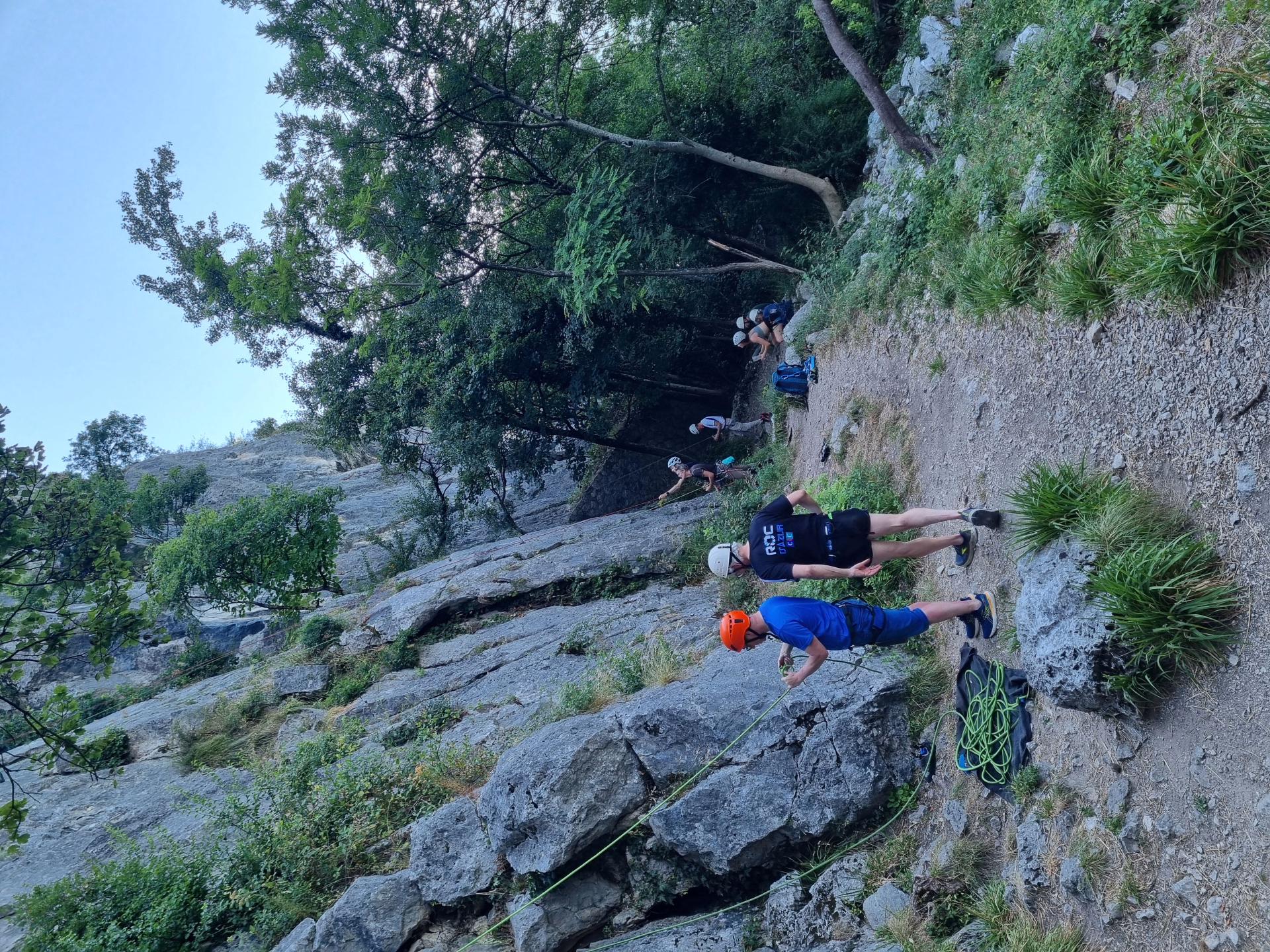 Séjour escalade et itinérance à vélo le long de la via Rhôna