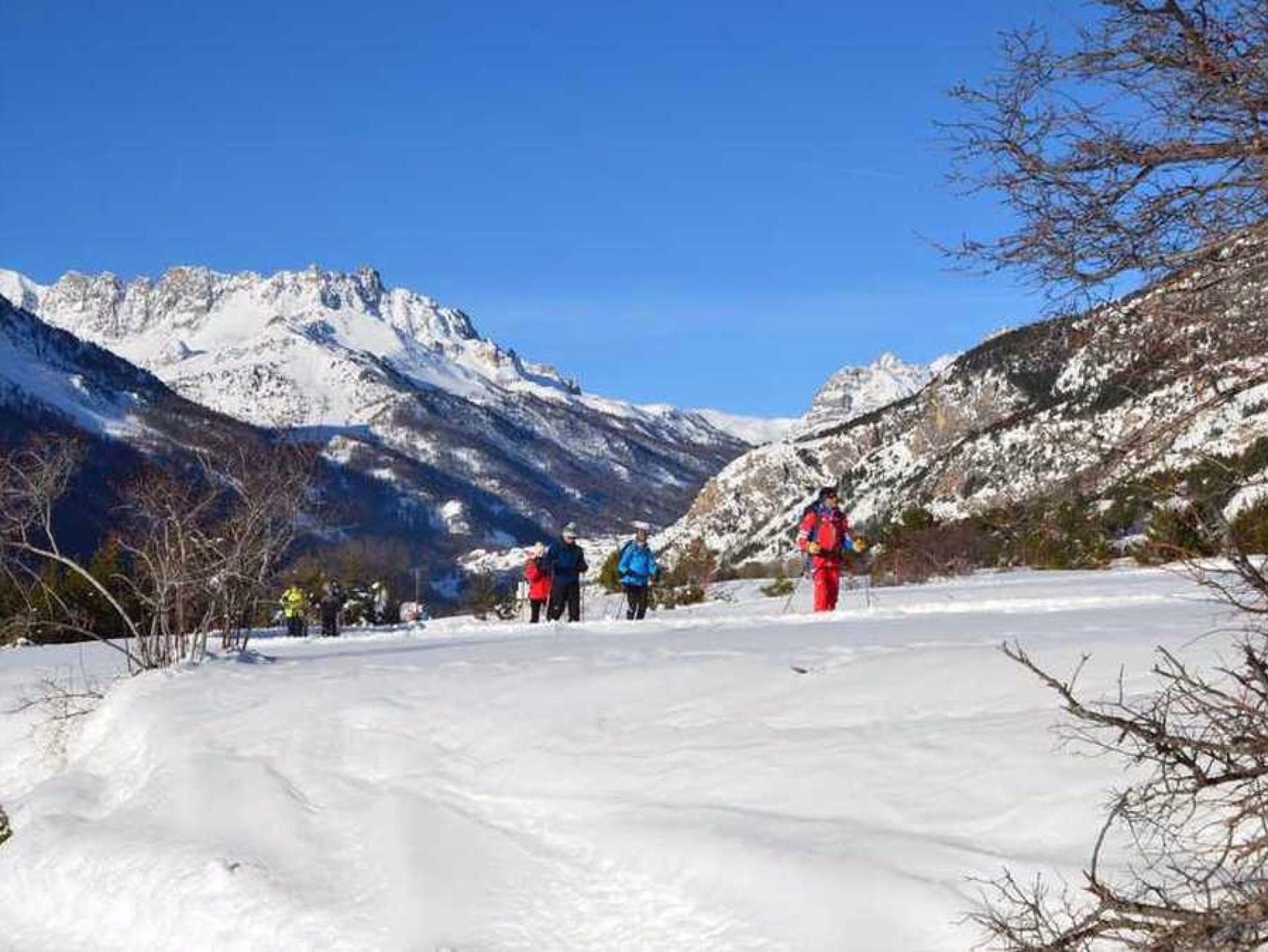 Initiation au ski de randonnée nordique dans la vallée de la Clarée