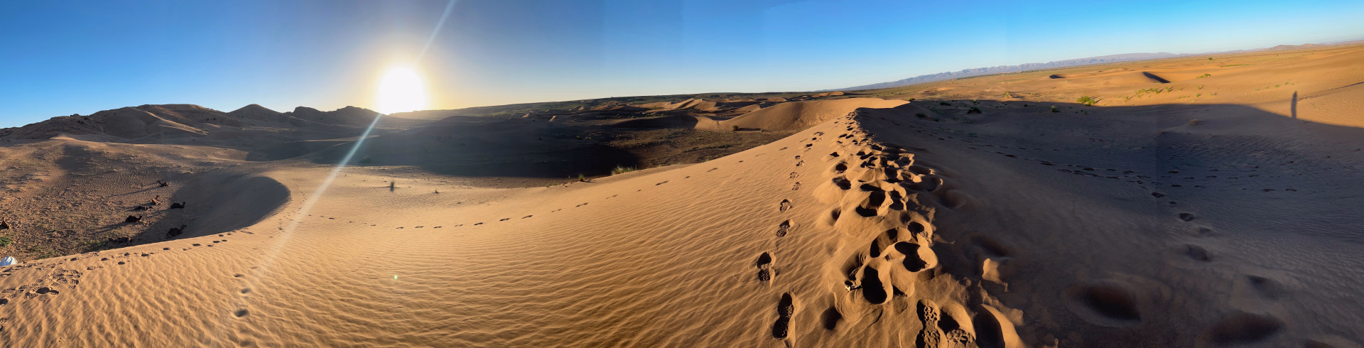 Photo trekking dans le désert du Maroc