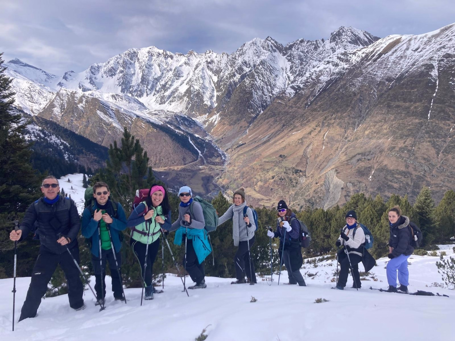 Schneeschuhwander-Entdeckungswochenende in den Pyrenäen