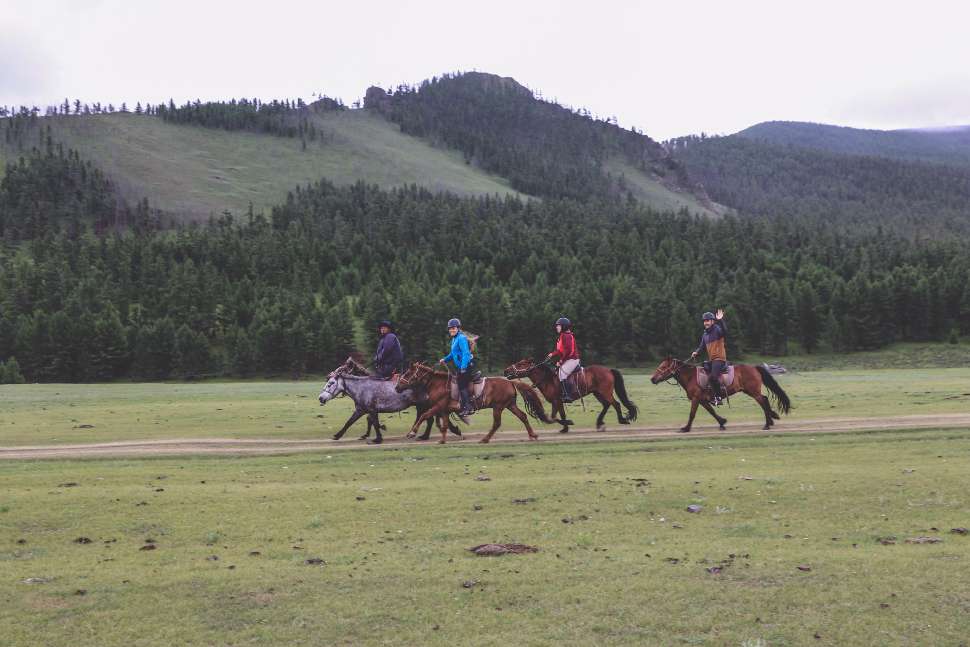 Randonnée à cheval en Mongolie