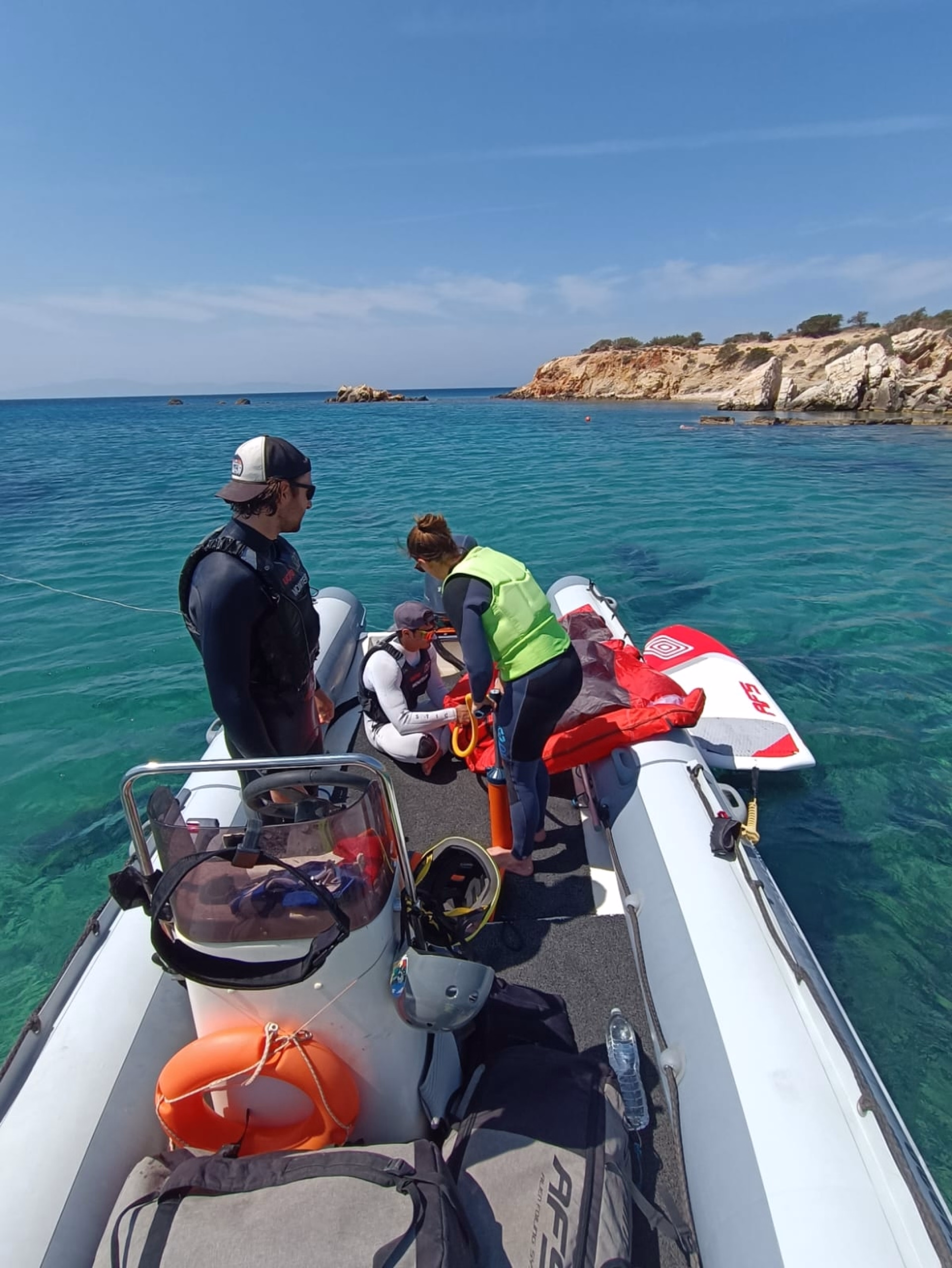 Initiation et perfectionnement au wingfoil à Naxos