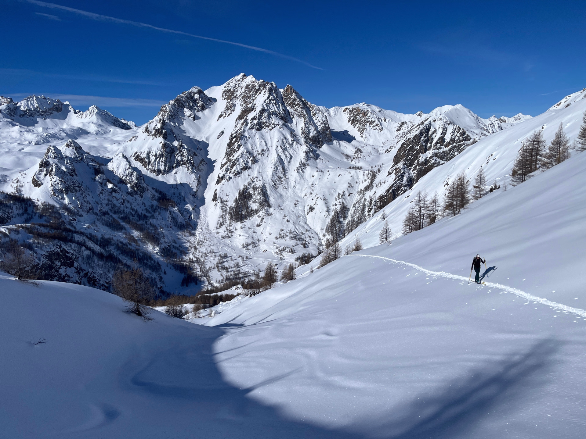 Ski de randonnée dans le Val Maira en Italie