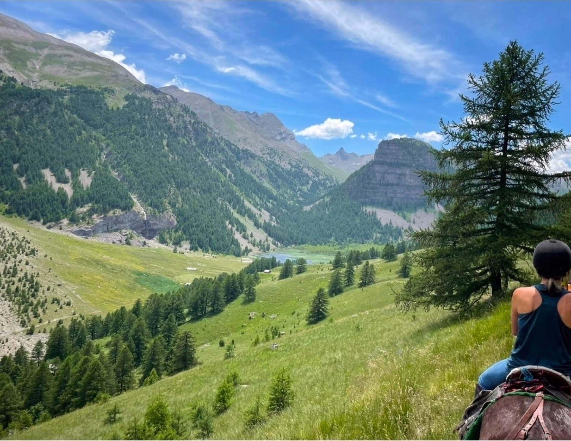 Randonnée à cheval et bivouac au Lac des Sagnes