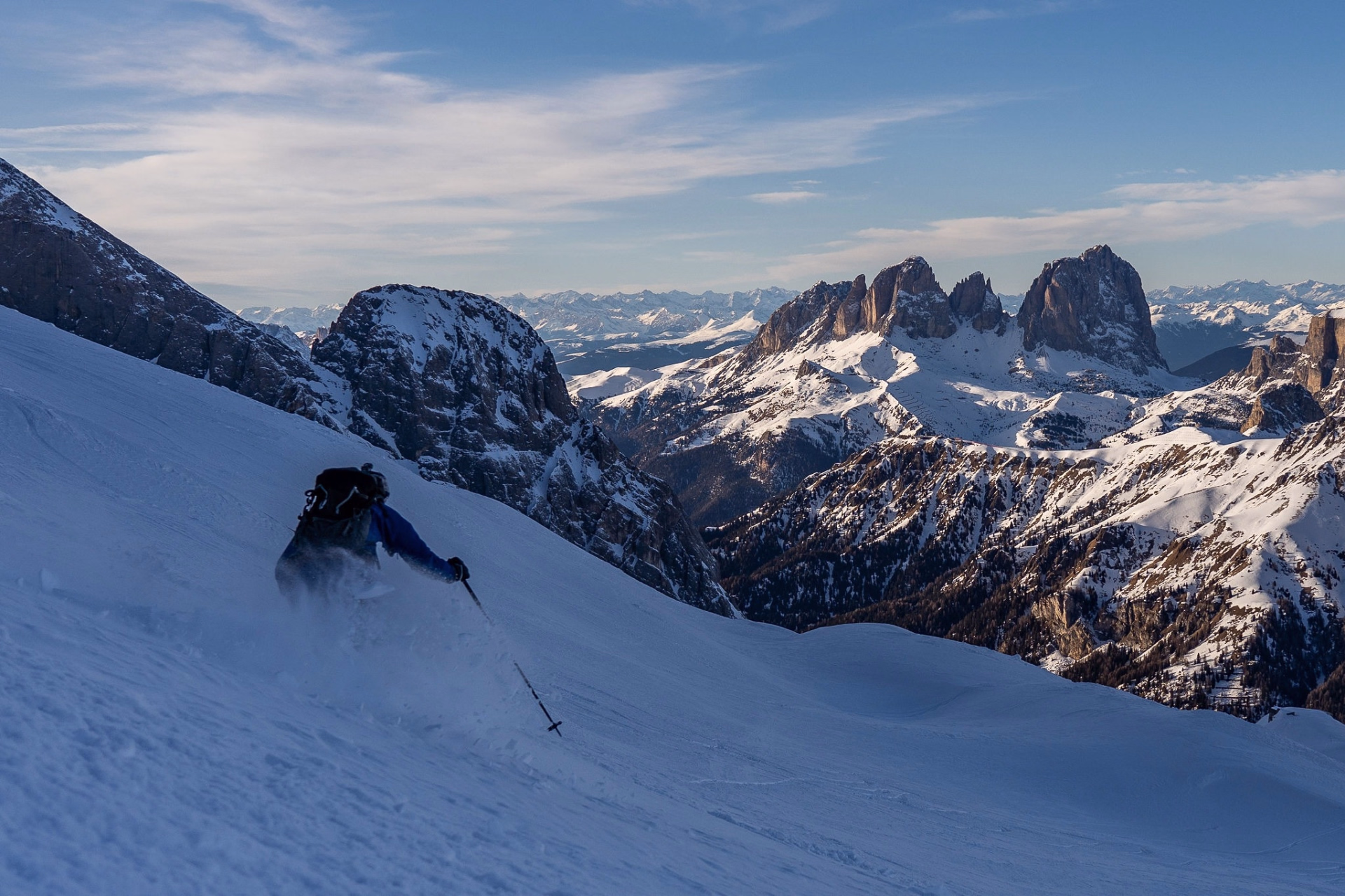 Les Dolomites à ski de randonnée en étoile