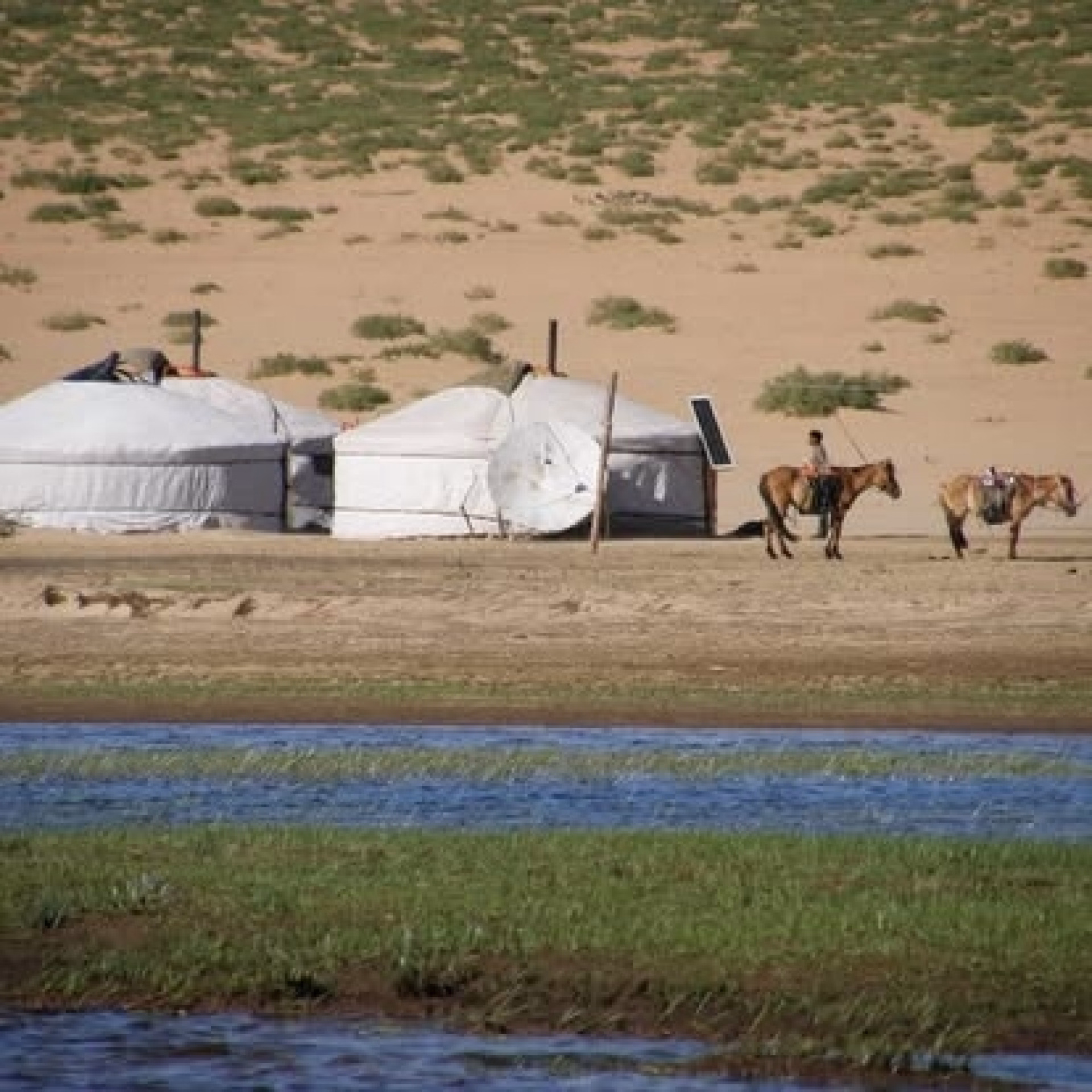 Randonnée équestre dans la vallée de l’Orkhon en Mongolie
