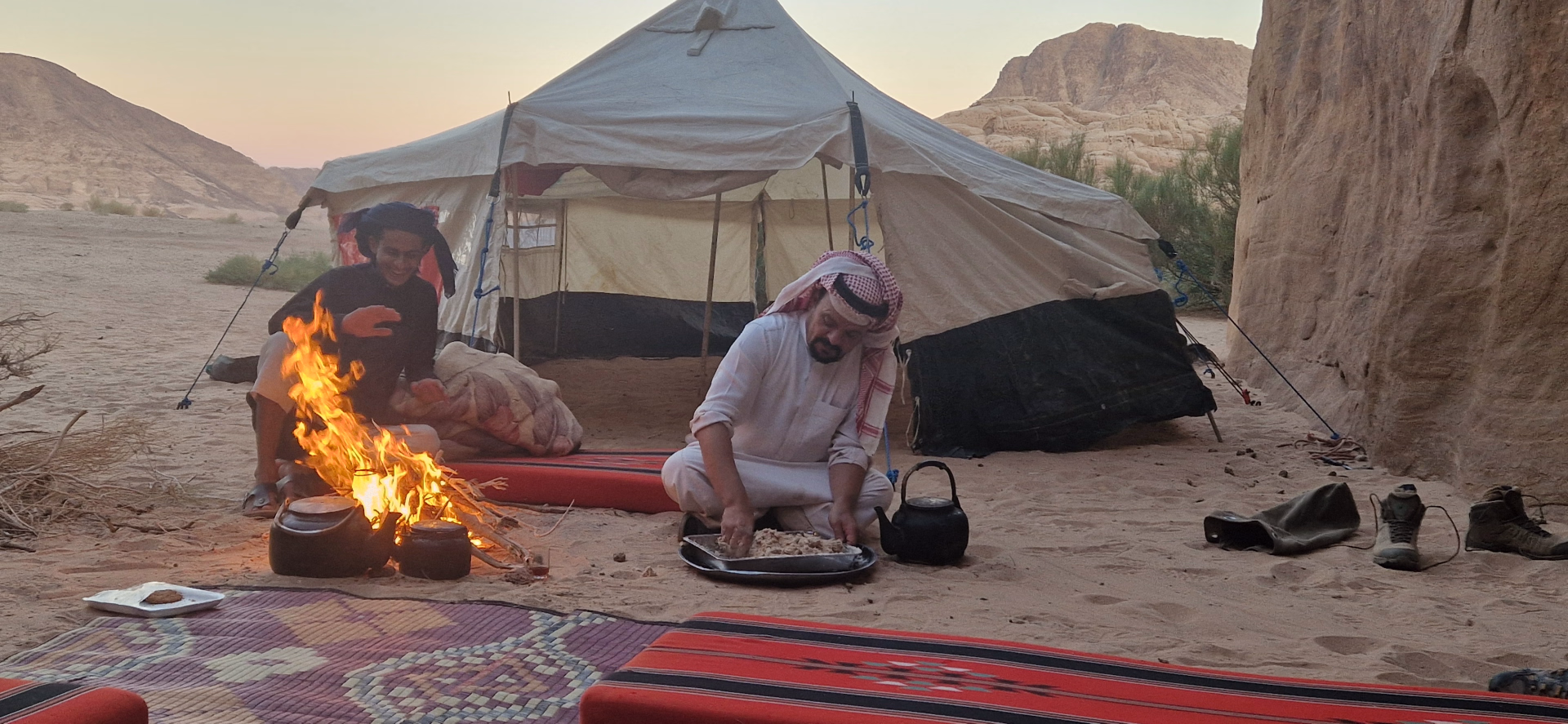 Photo Jordanie pendant le campement