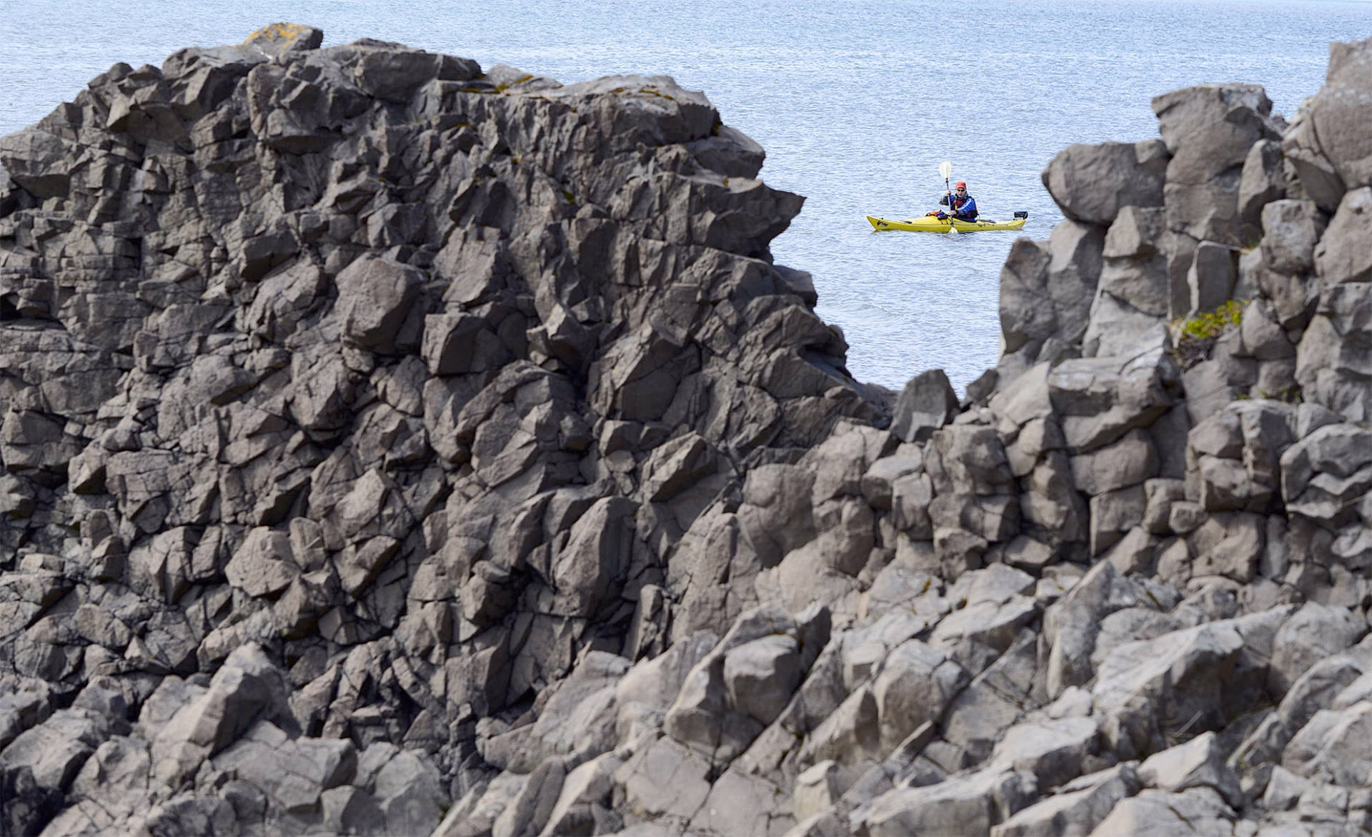 Pagayer en pleine nature en Kayak de mer à Hornstrandir