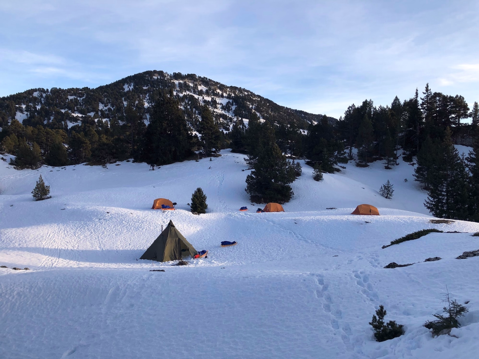 Raquettes, pulka et bivouac dans le Vercors