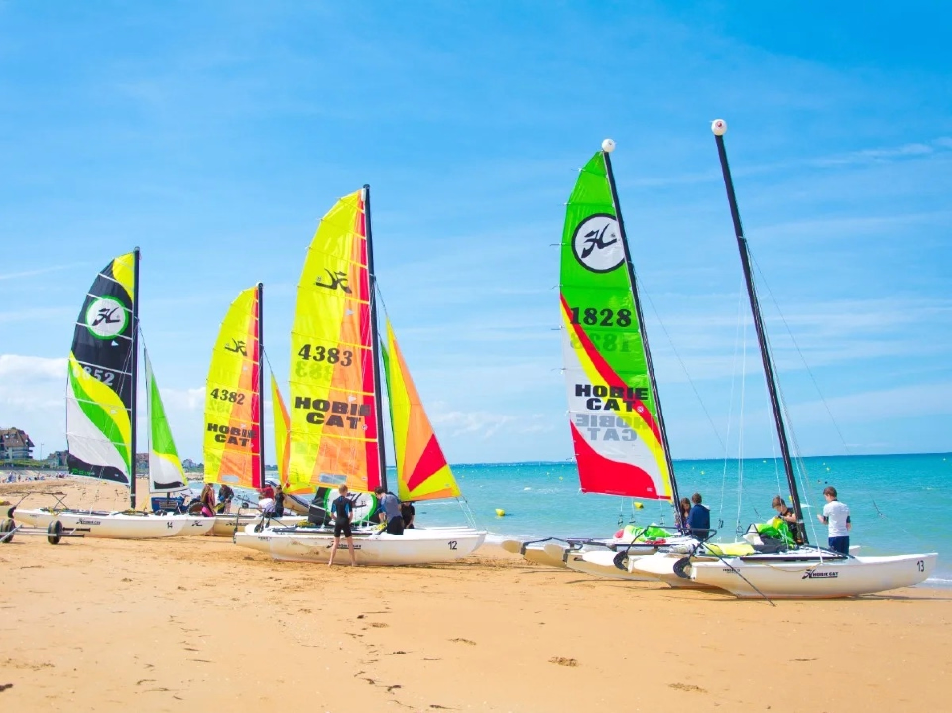 Initiation voile et escapade à vélo à Houlgate