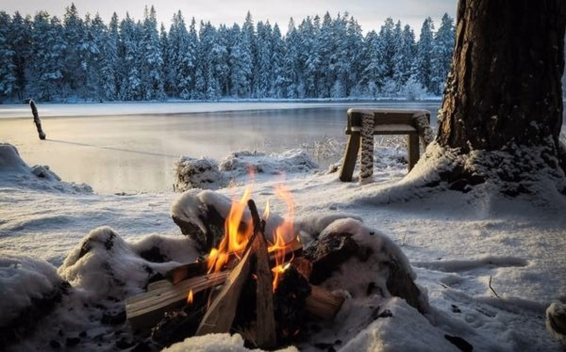 Le sud de la Norvège en hiver