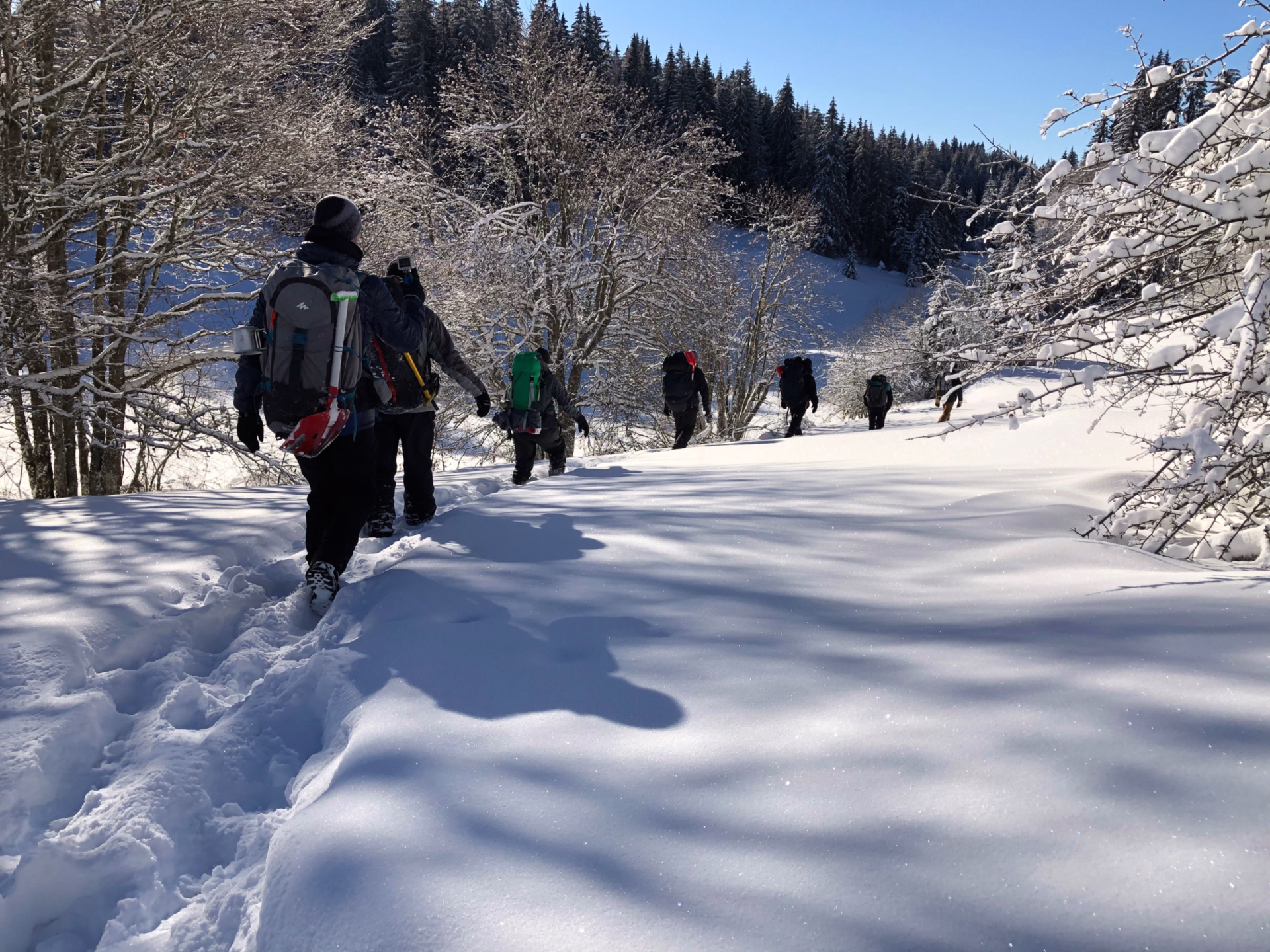 Stage de survie grand froid dans le Jura en igloo