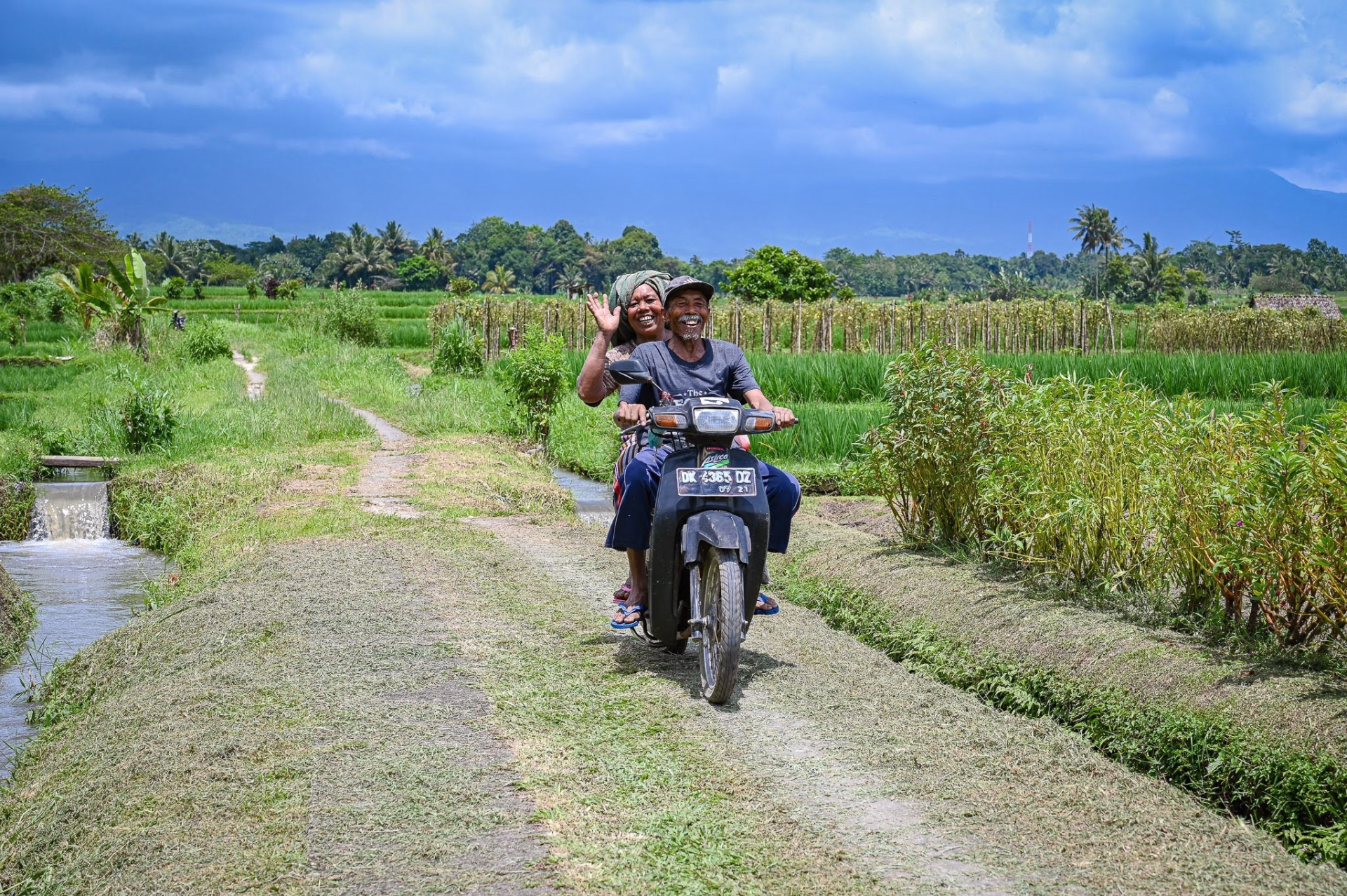 Tour de l'ouest de Bali à VTT : rizières, volcans et côte sauvage