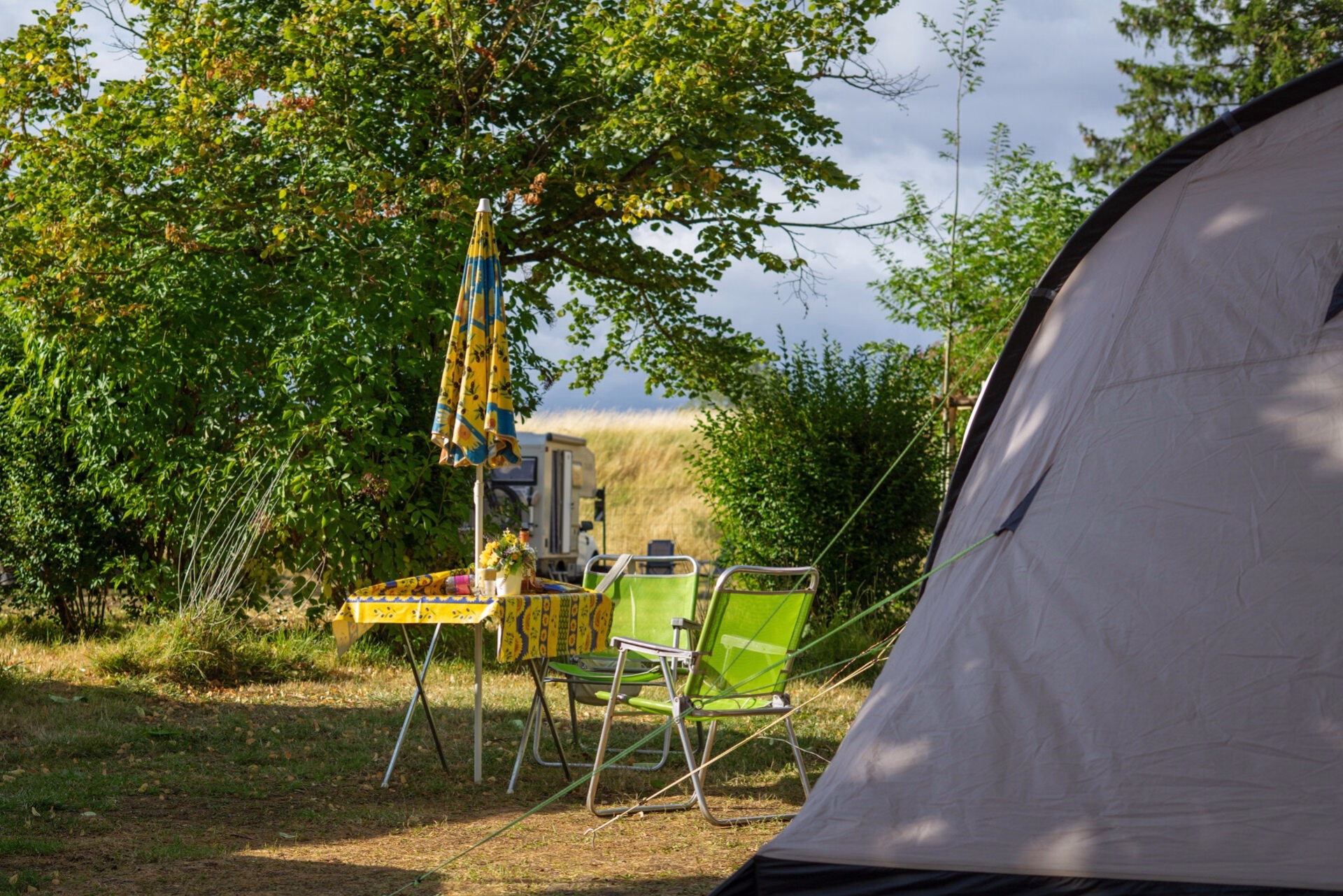 Camping au bord du lac d'Aiguebelette